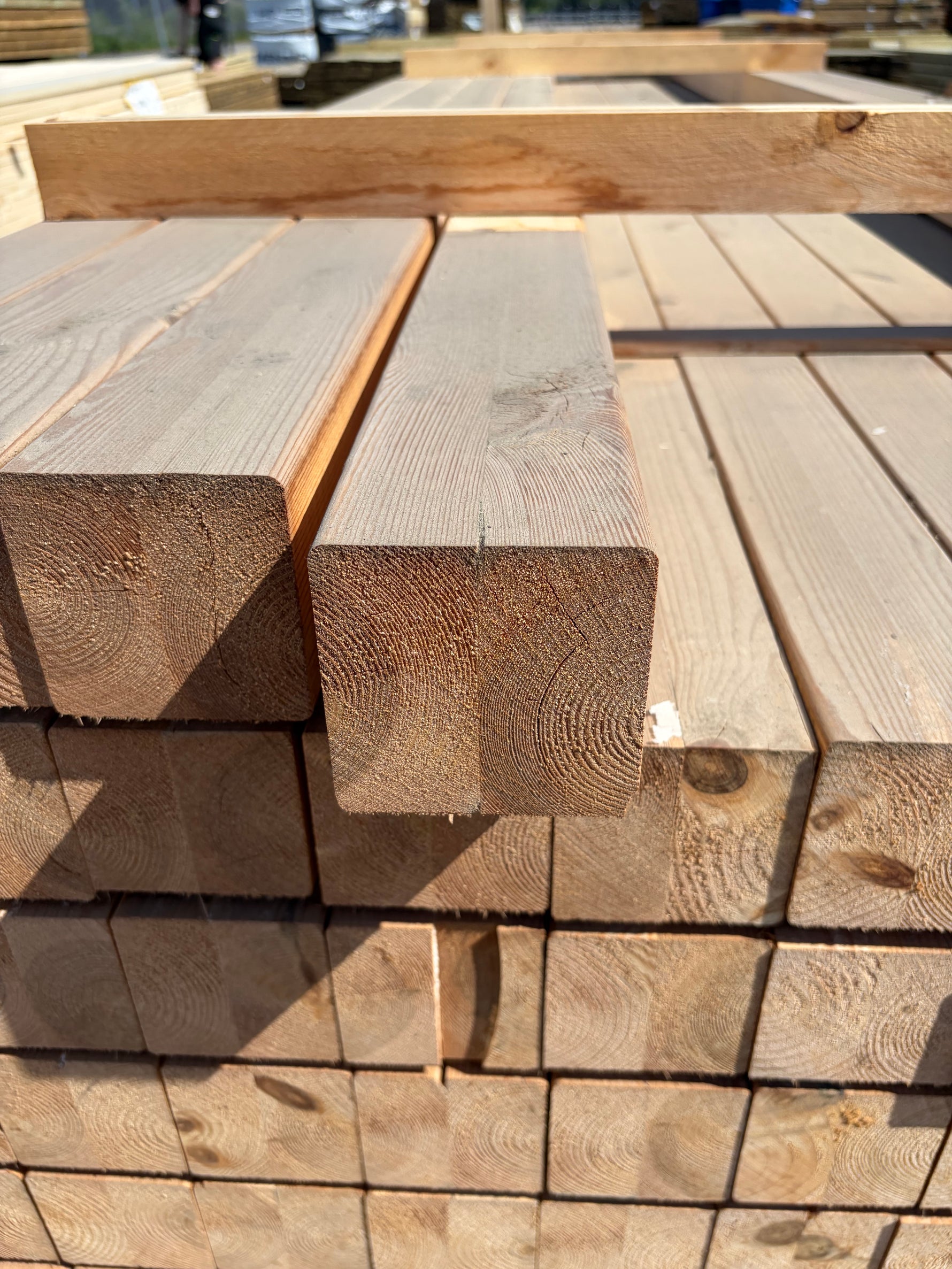 Paket Stolpar 92x92mm 4.18m 61 st Limträ