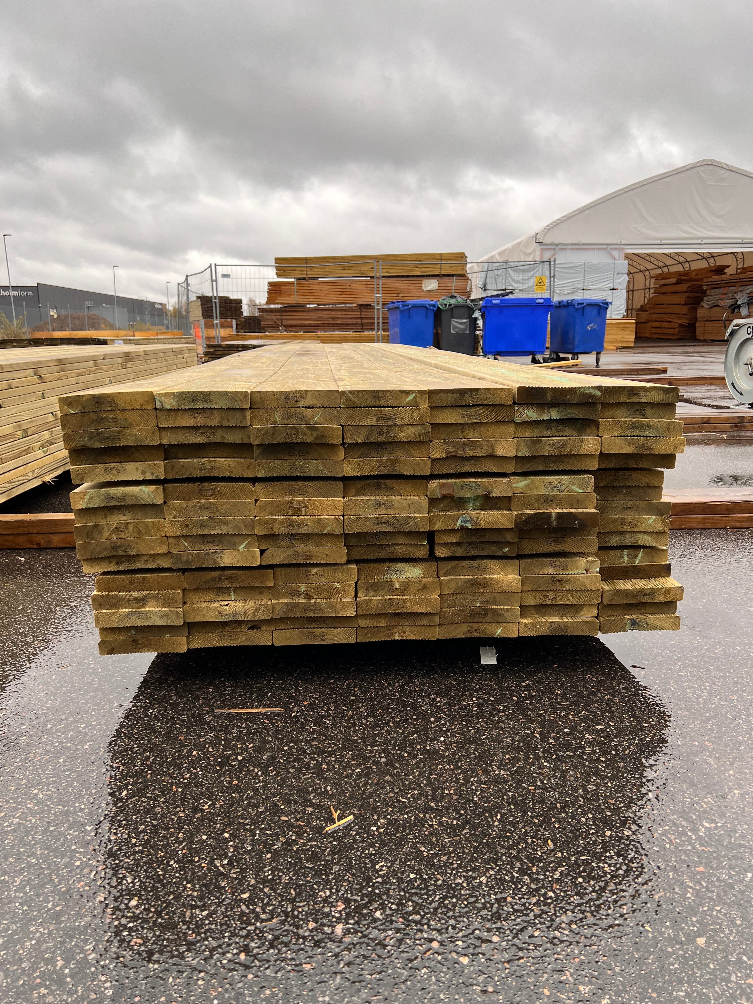 Paket Trall Rillad 28x145mm – 105 st 4.80m Tryckimpregnerad B-sort