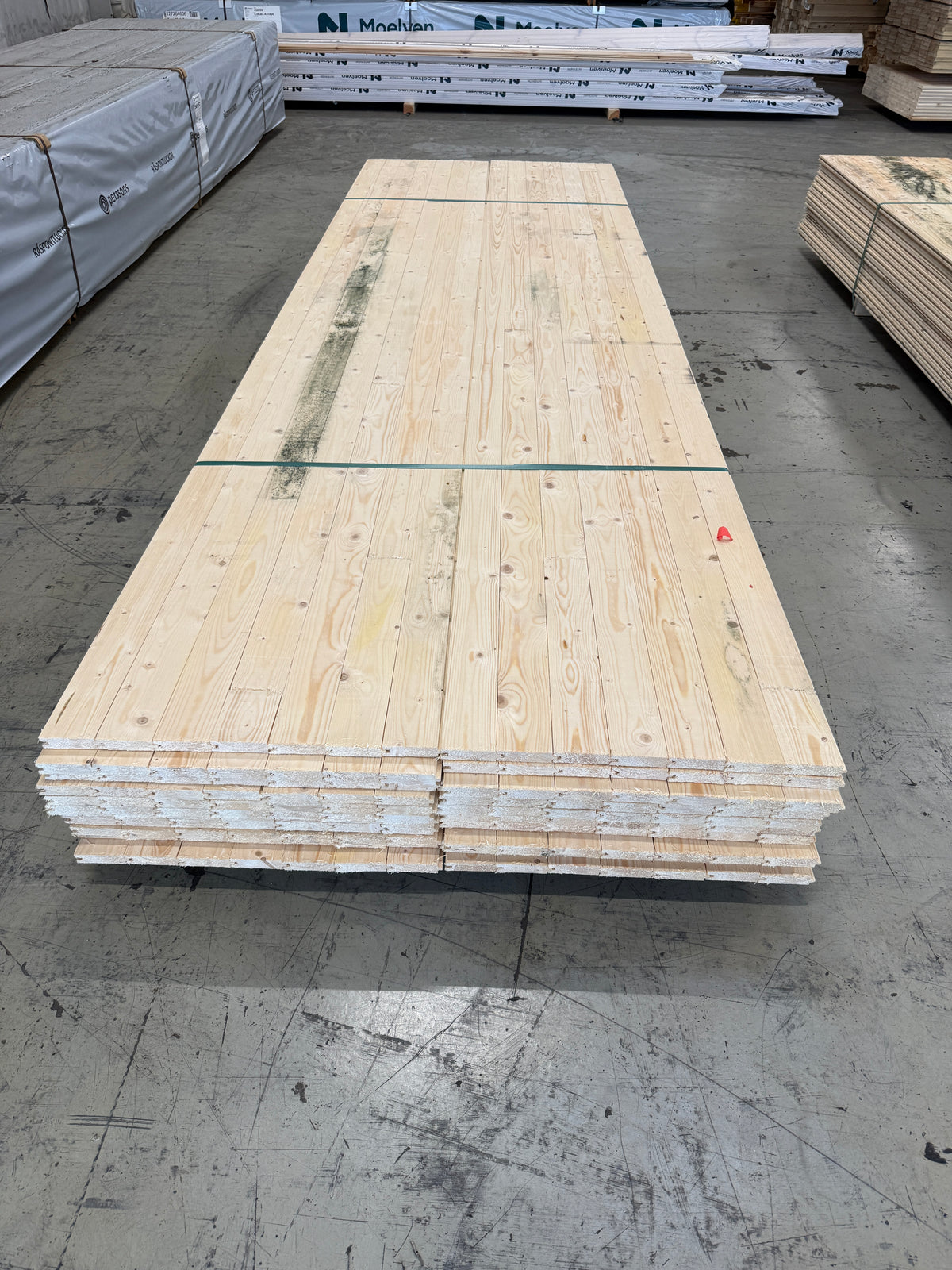Parti Råspontluckor 20x540x3600mm 22st (Fuktskadat)