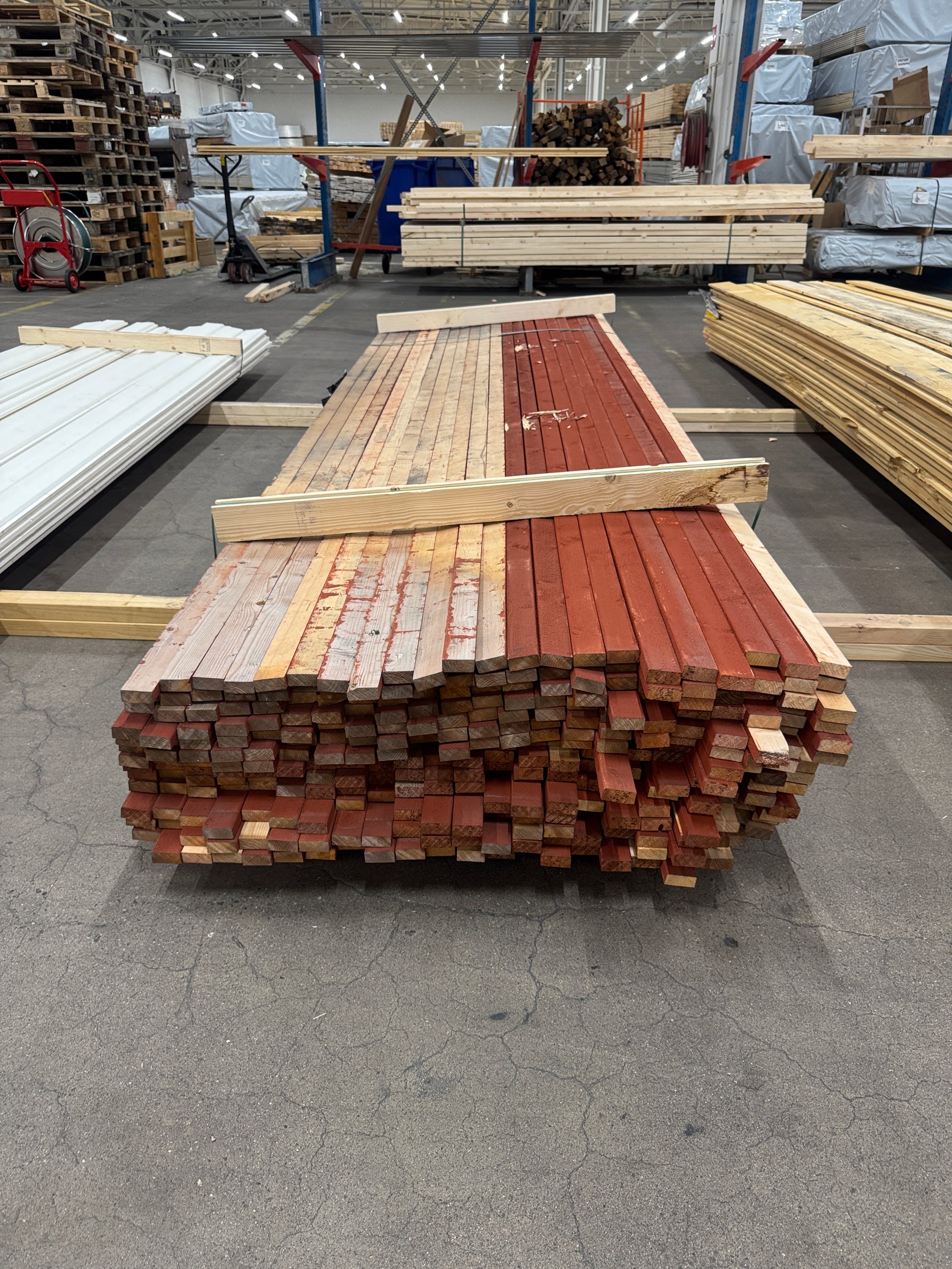 Paket Finsågad Läkt 22x45mm 3,60m – 290 st Röd