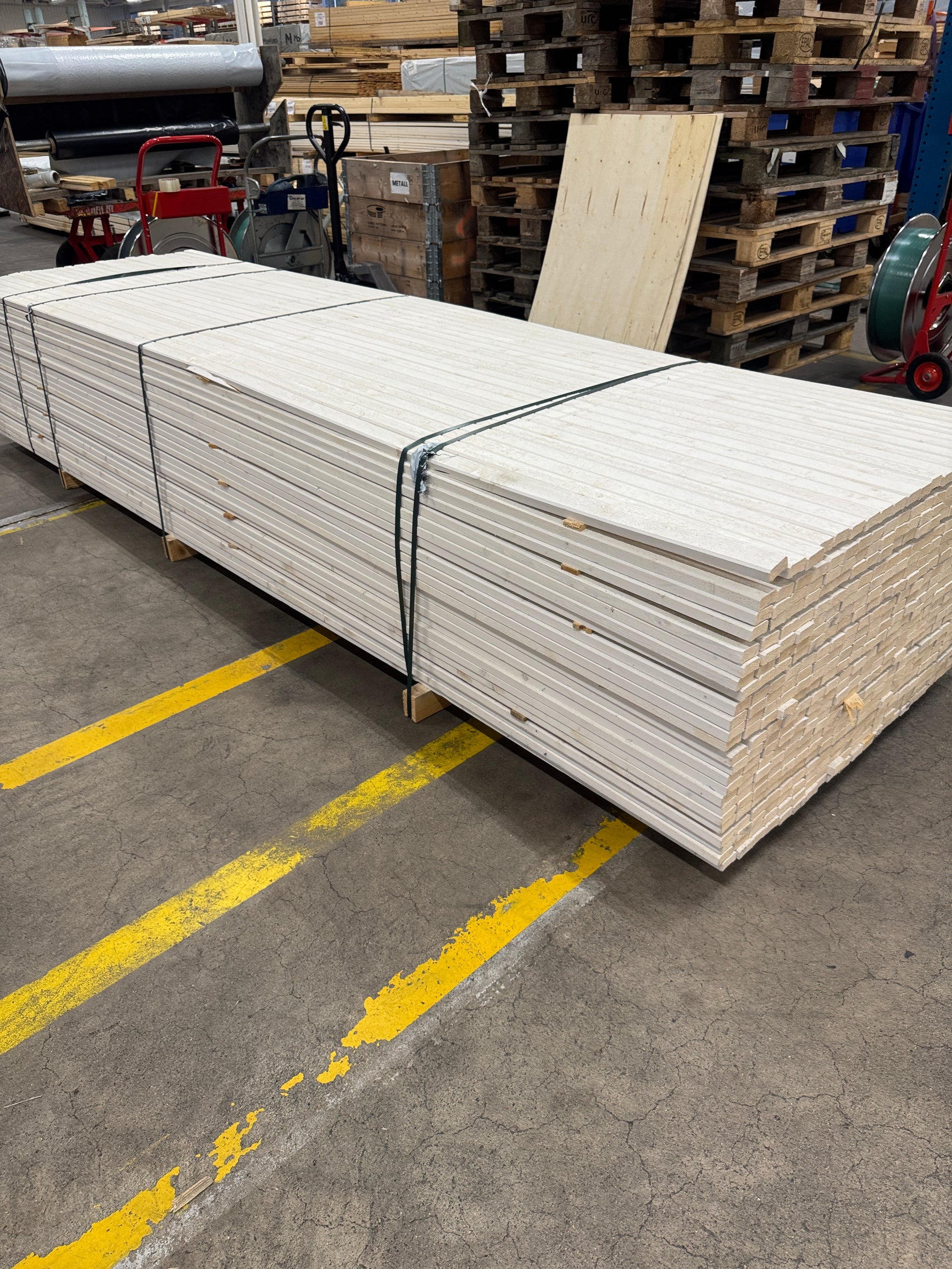 Parti Lockläkt 22x45mm, 528st 3.6m- Grundmålade