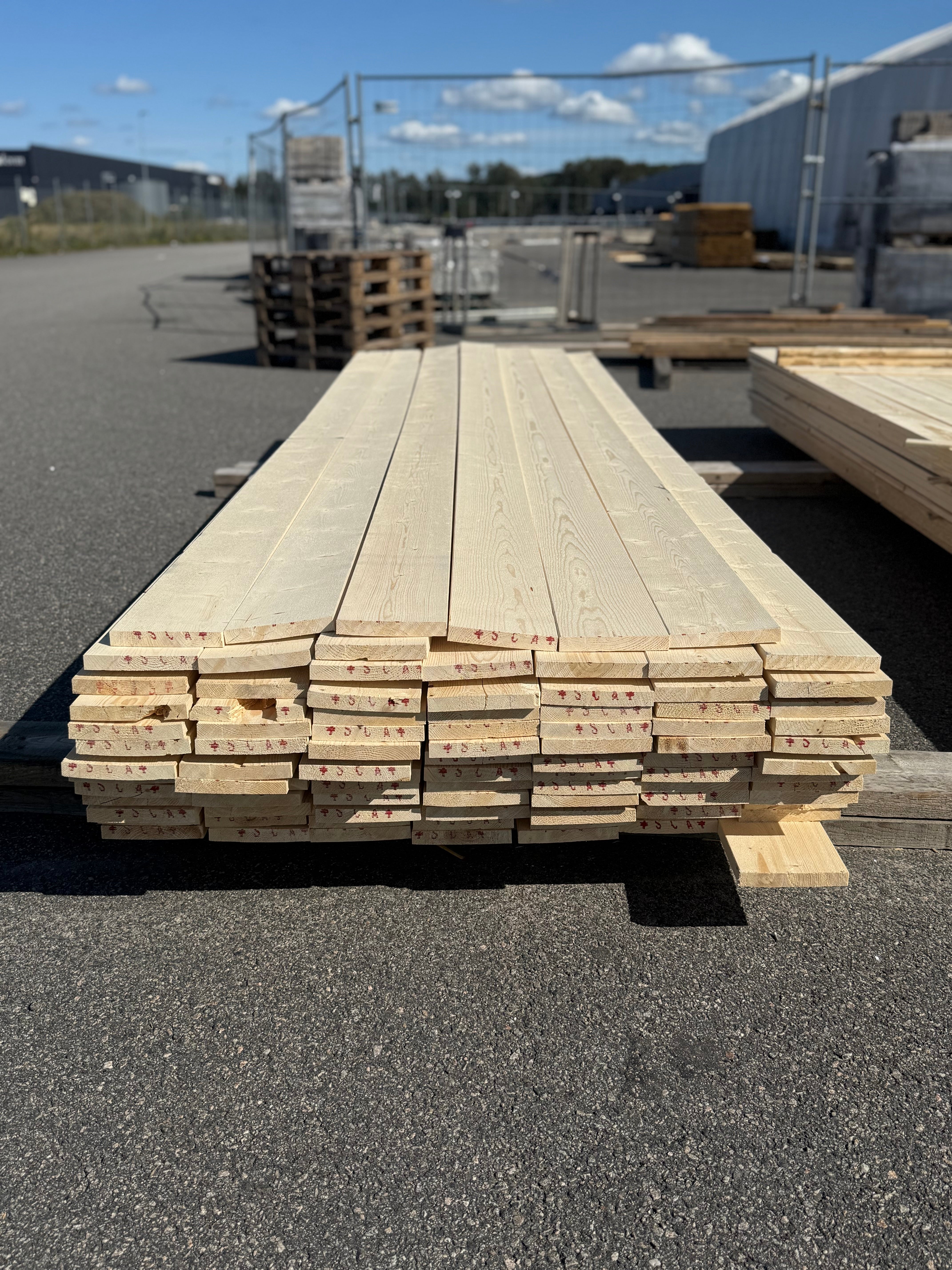 Paket Finsågad Panel 22x145mm 98st 3.60m – Andra sortering