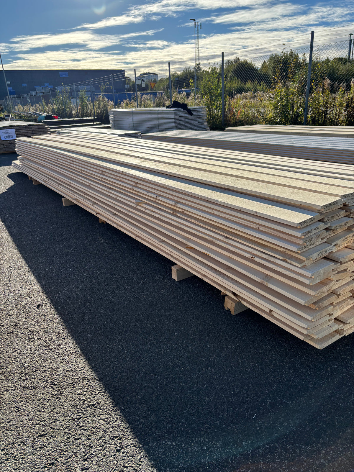 Paket Spårpanel 22x145mm 4,80–5,40m 151st (Andra Sortering)