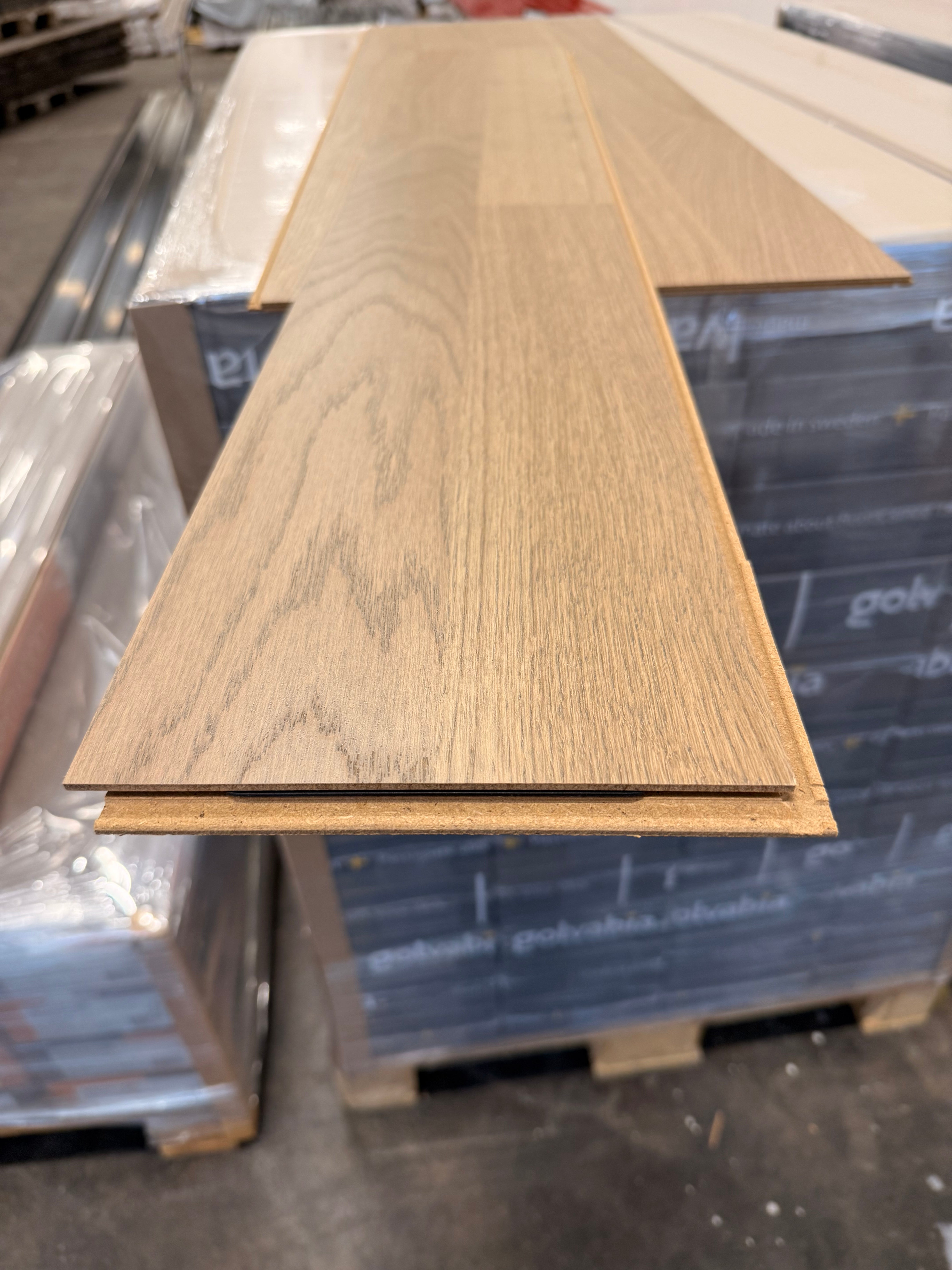 Parkettgolv Ek Elegant Grå – 2-stav