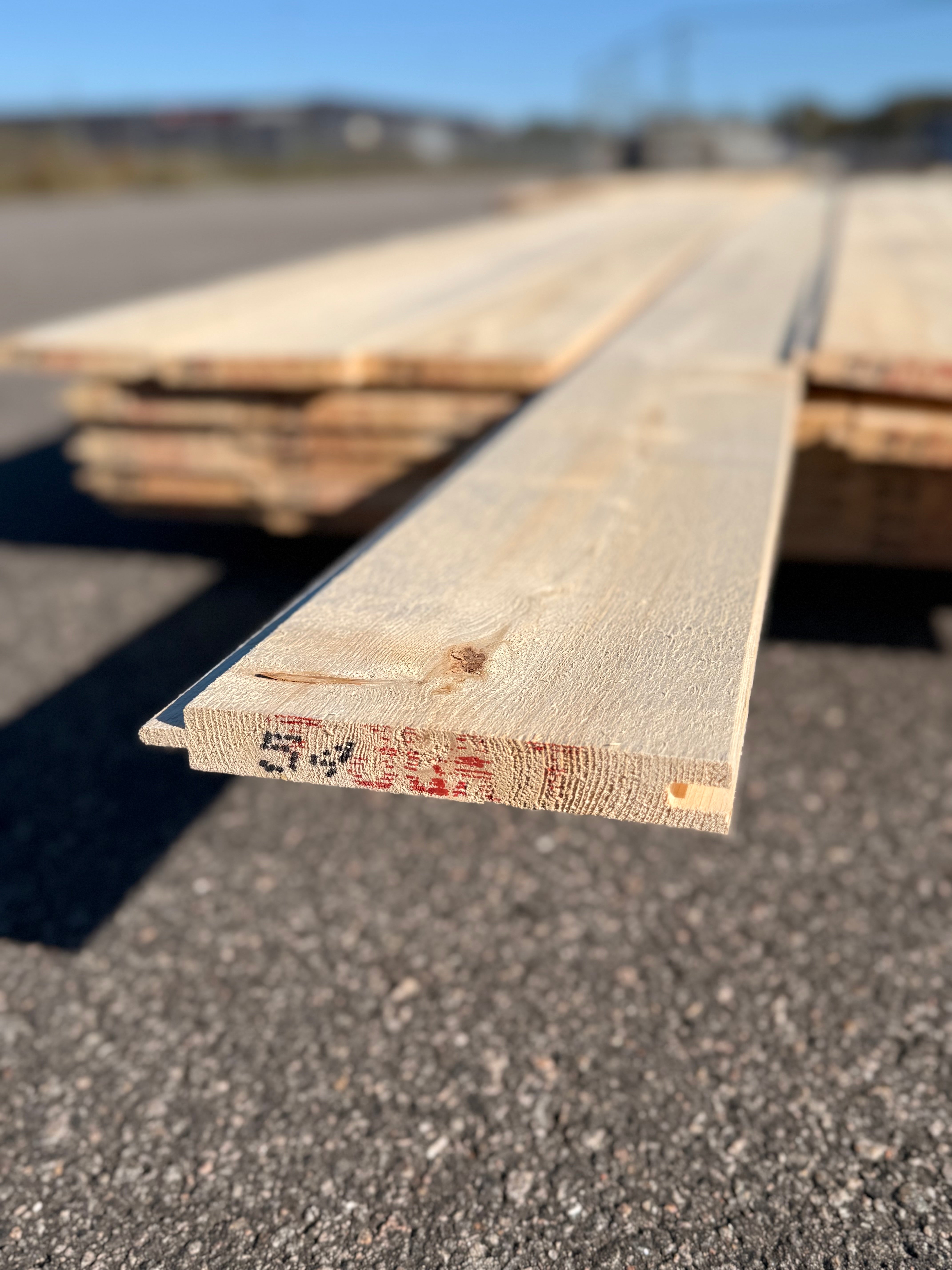 Paket Ytterpanel 22x170mm – 35 st (5,40 m, gran, obehandlad)