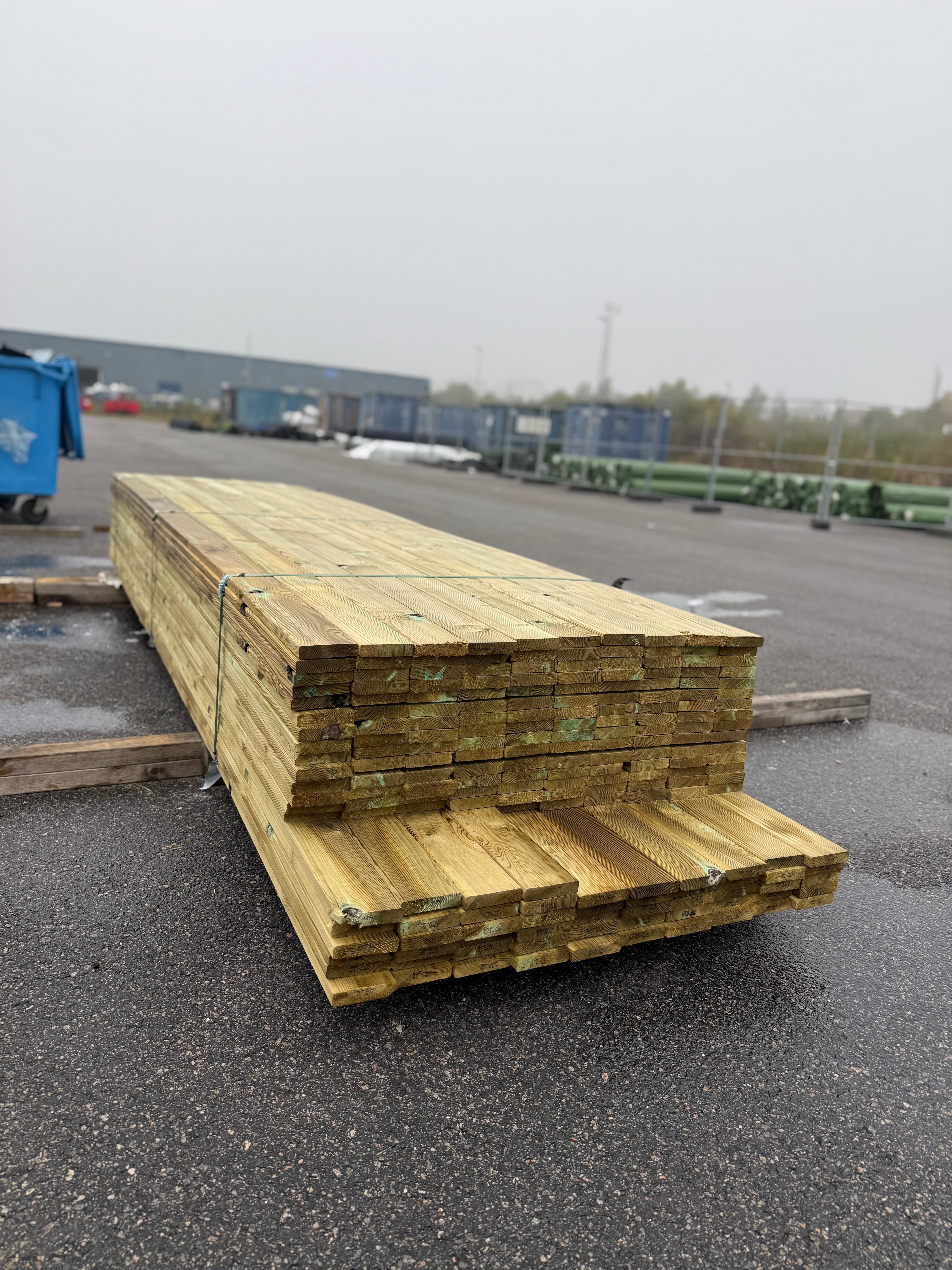 Paket Tryckimpregnerad trall 22x95mm 3,6-3,90m (B-Sortering)