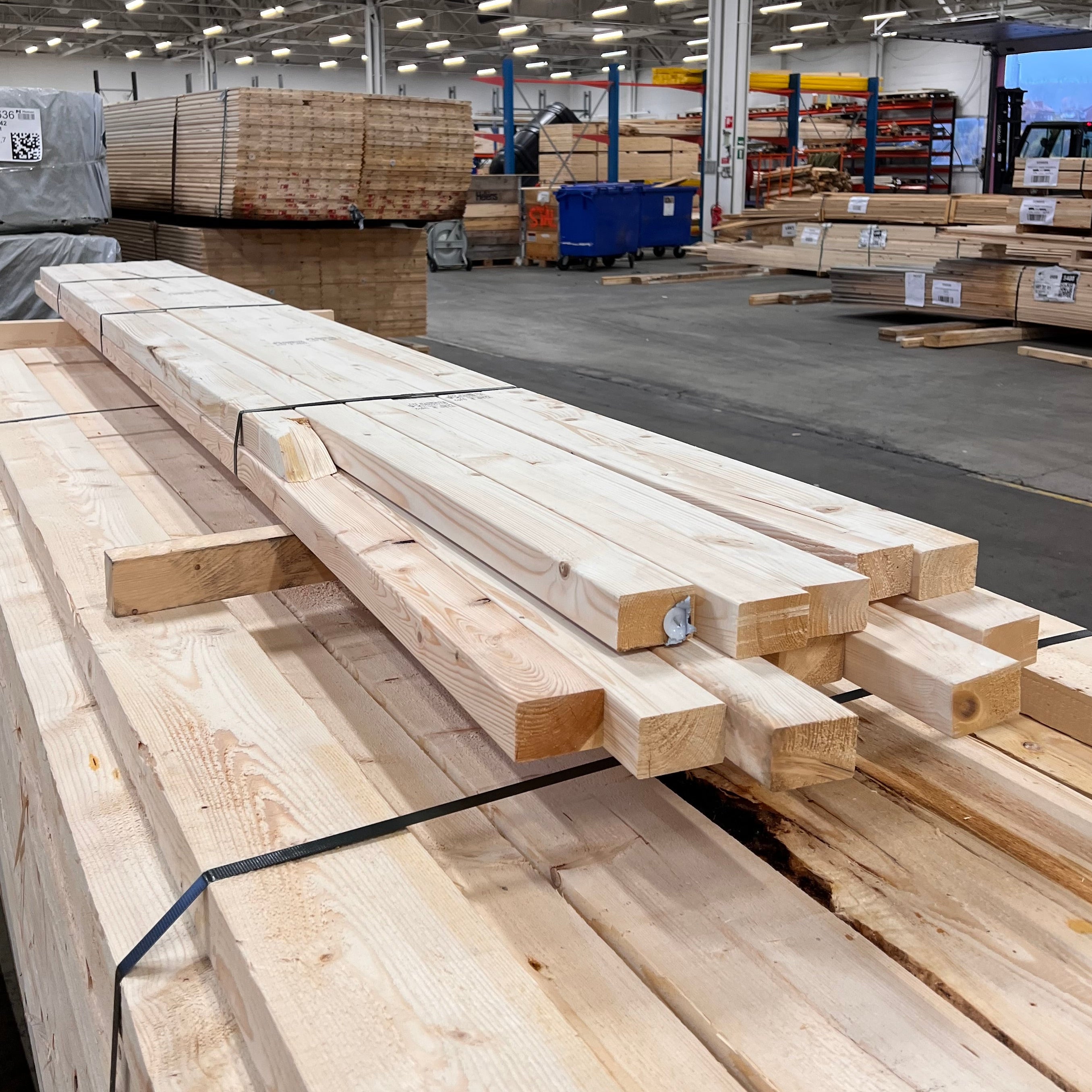 Paket Utsorterade Reglar 45x70mm 3.60m- 12st (Böjda)