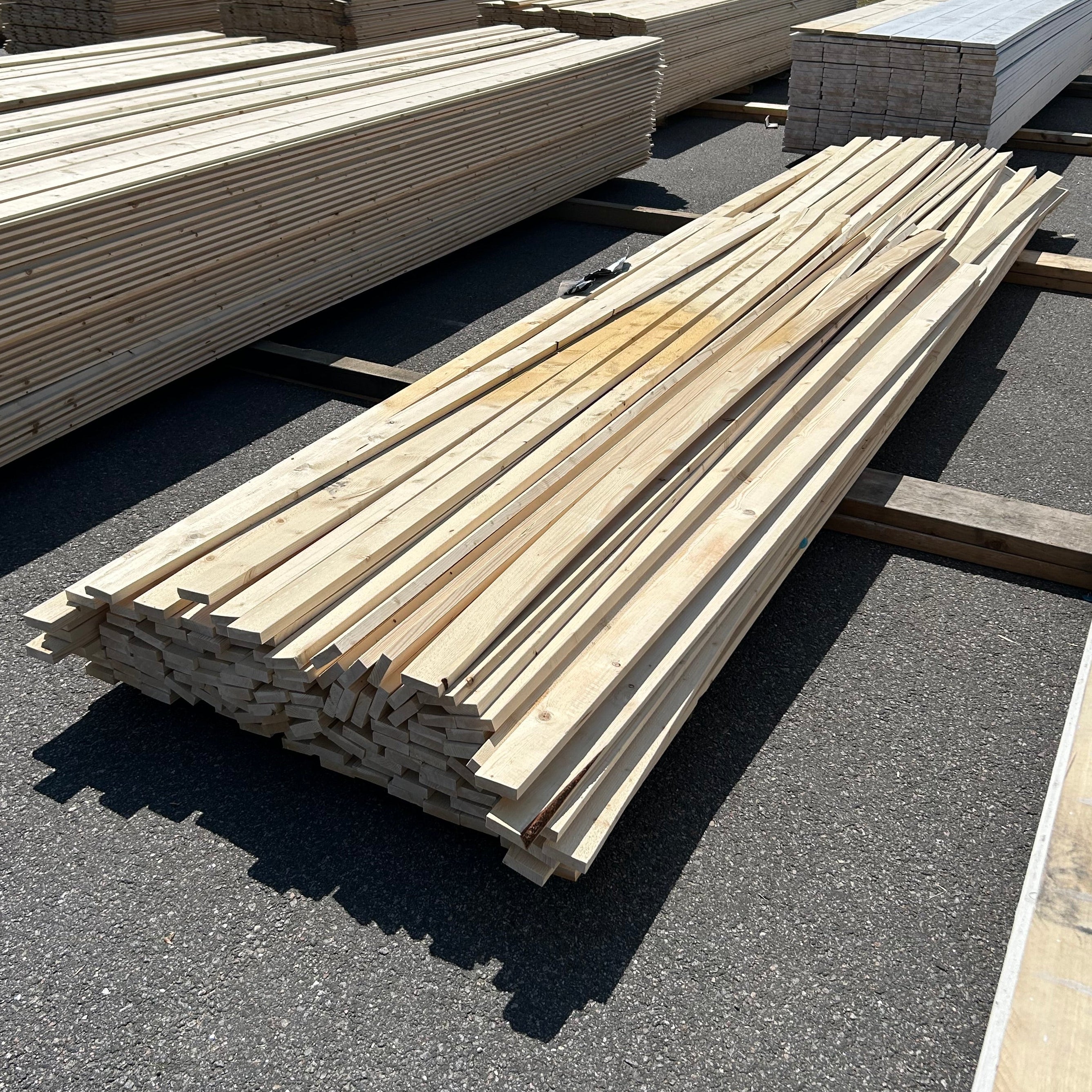 Paket Finsågade Brädor 22x70mm ca 120st Obehandlade