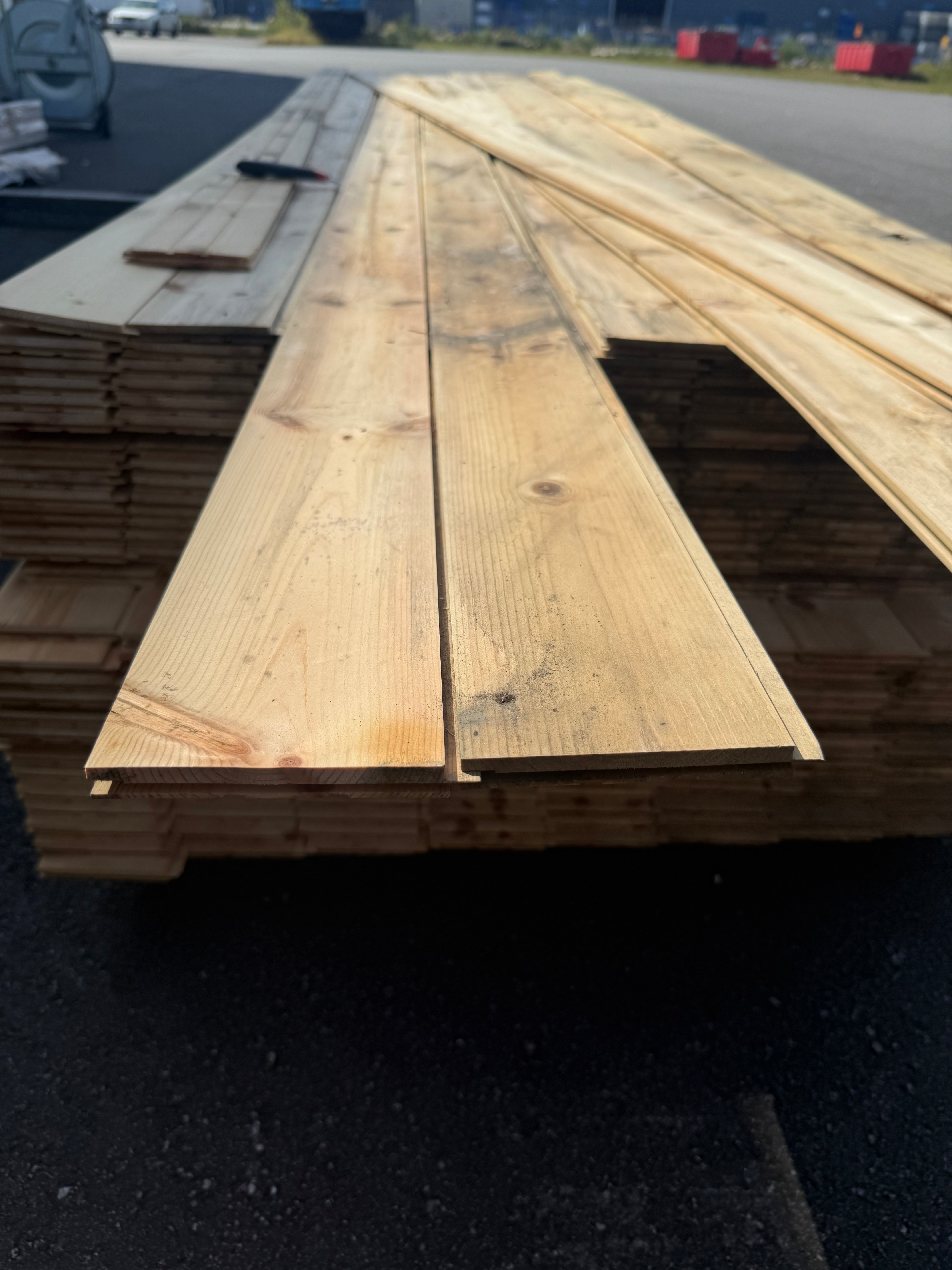 Spårpanel 13x120 Furu  Mögel