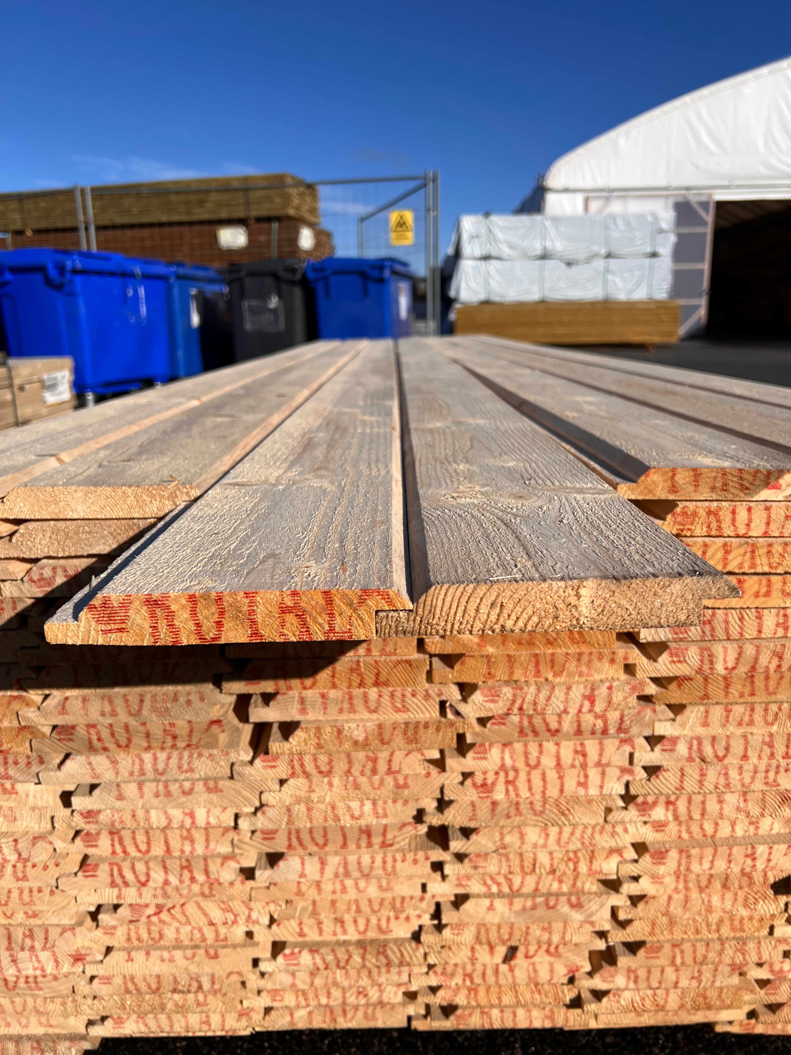 Paket Dubbelfas Halvspont 22x145mm, 154st 4,20m (Obehandlad)