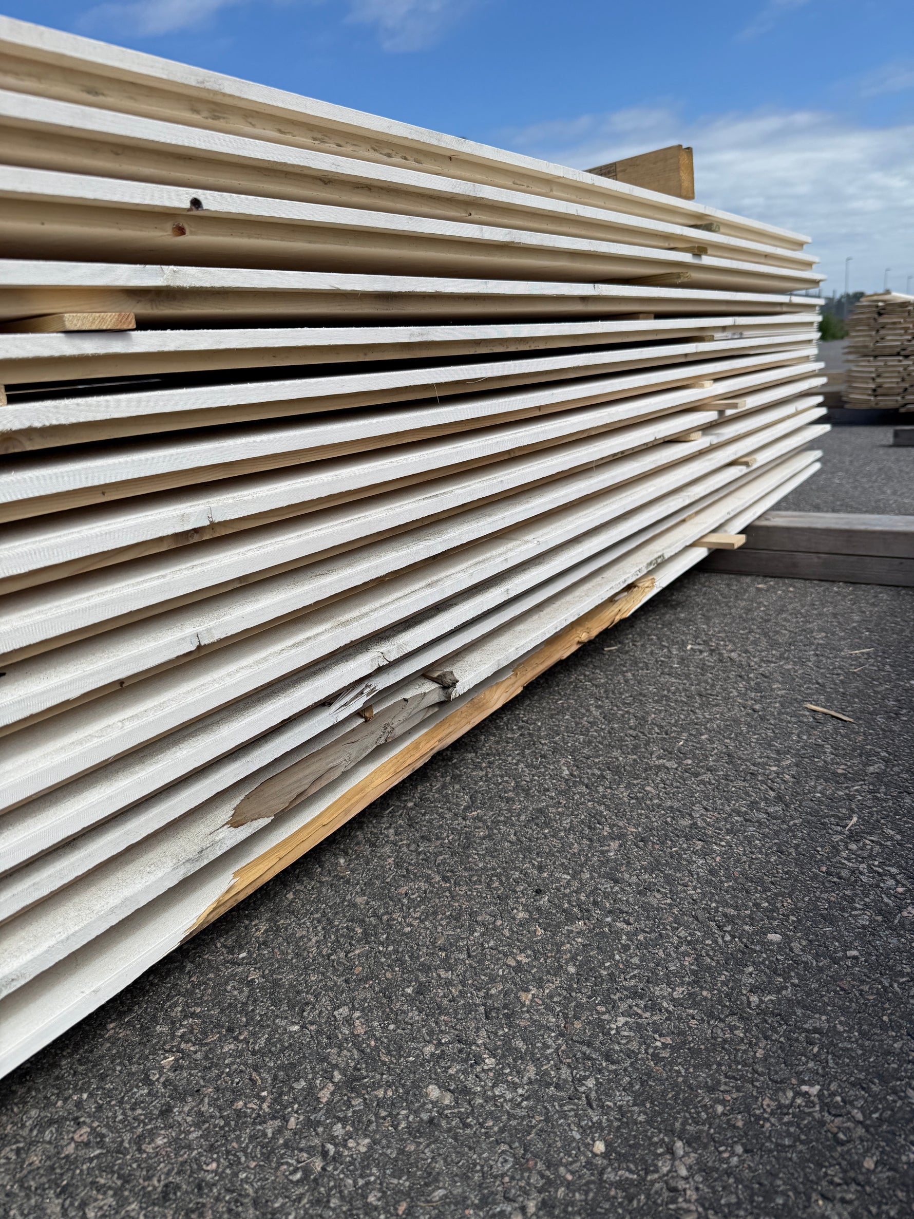 Paket Ytterpanel Enkelfasspont 22x145mm, 120st 3.60m Grundmålad