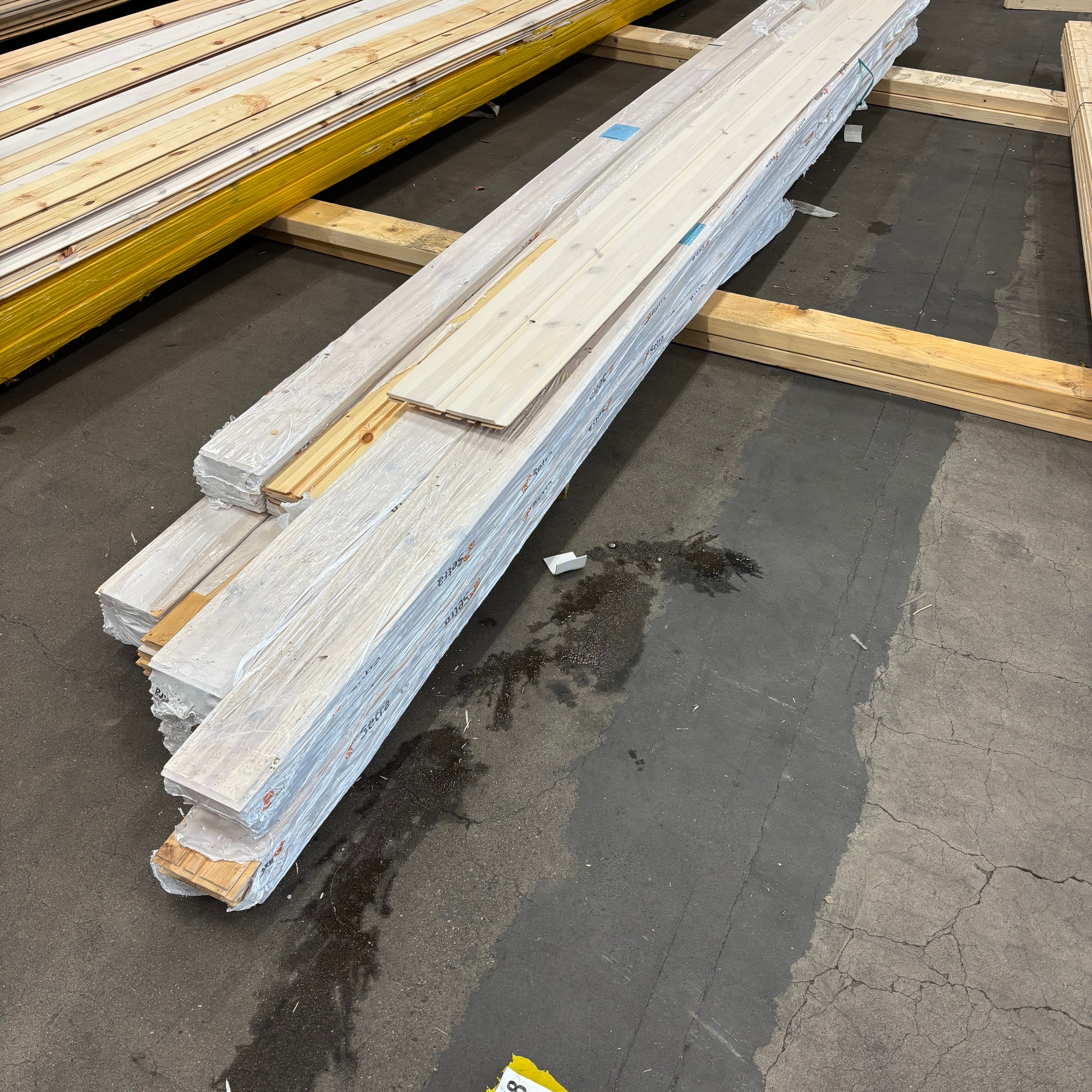 Paket Spårpanel 15x120mm – 48 st (3,90 m, furu, vitvax)