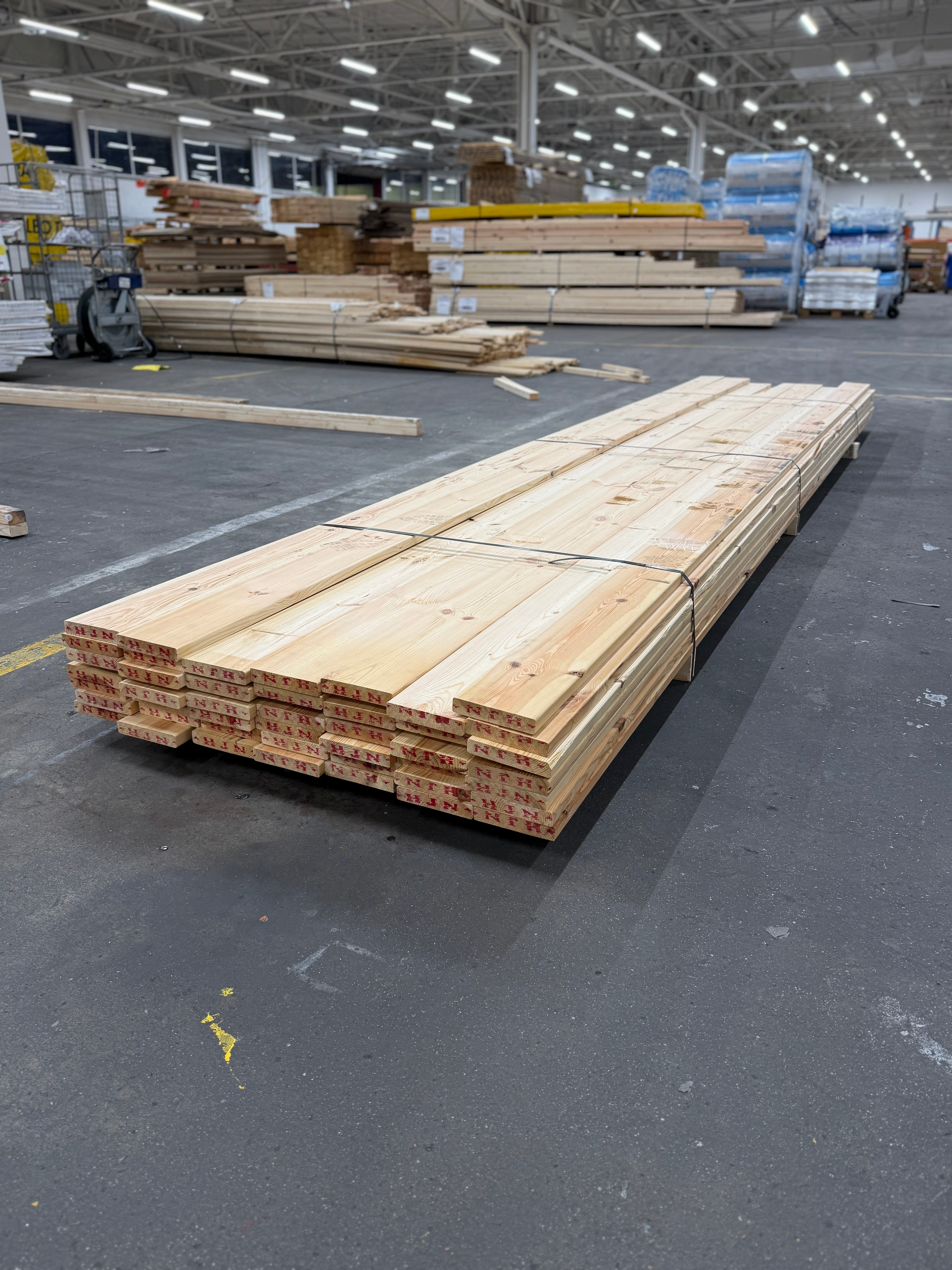 Paket Hyvlade Brädor 27x145mm 4.80m- 44st (Furu) B- sortering