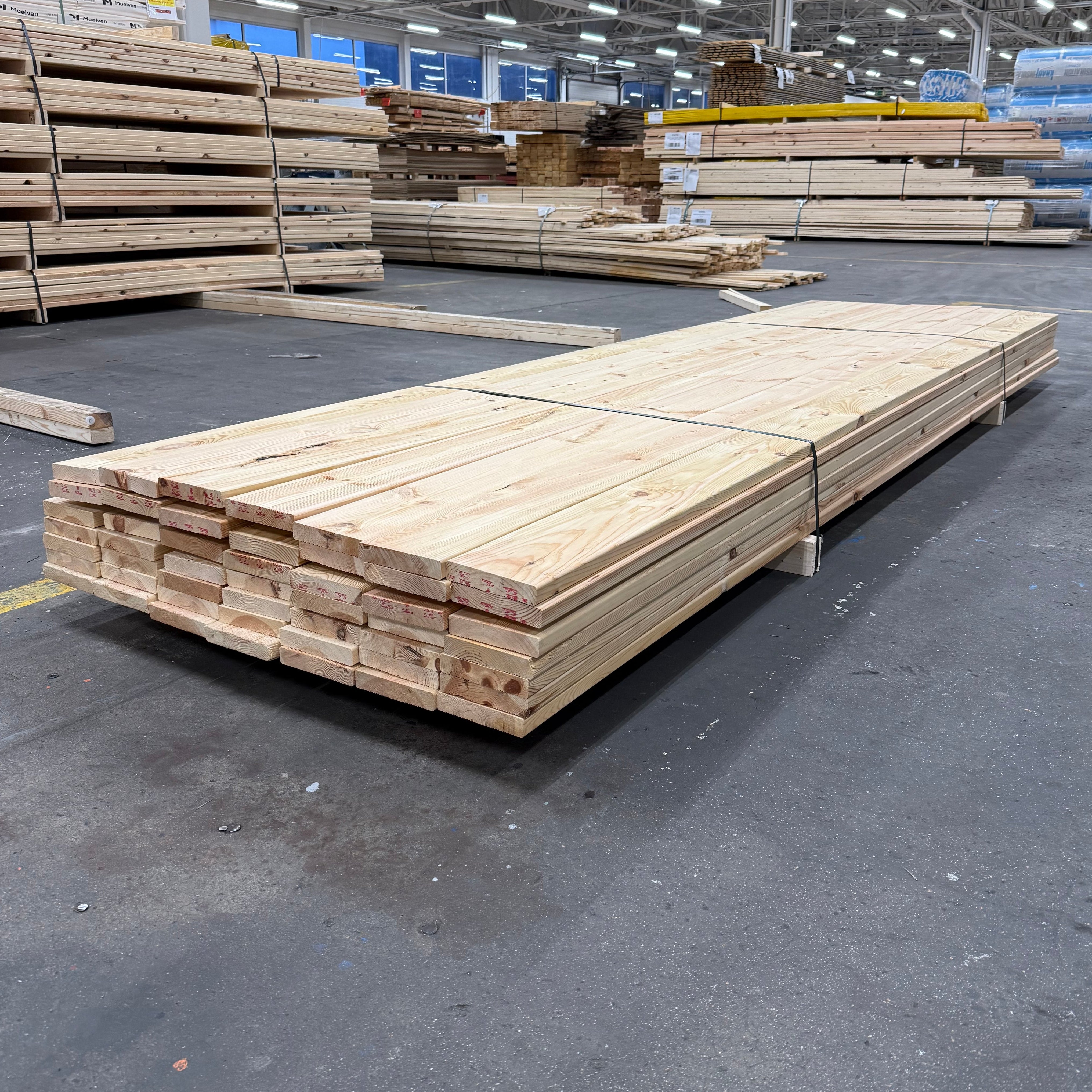 Paket Hyvlade Brädor 27x145mm 3.60m- 49st (Furu Rillad) B- sortering