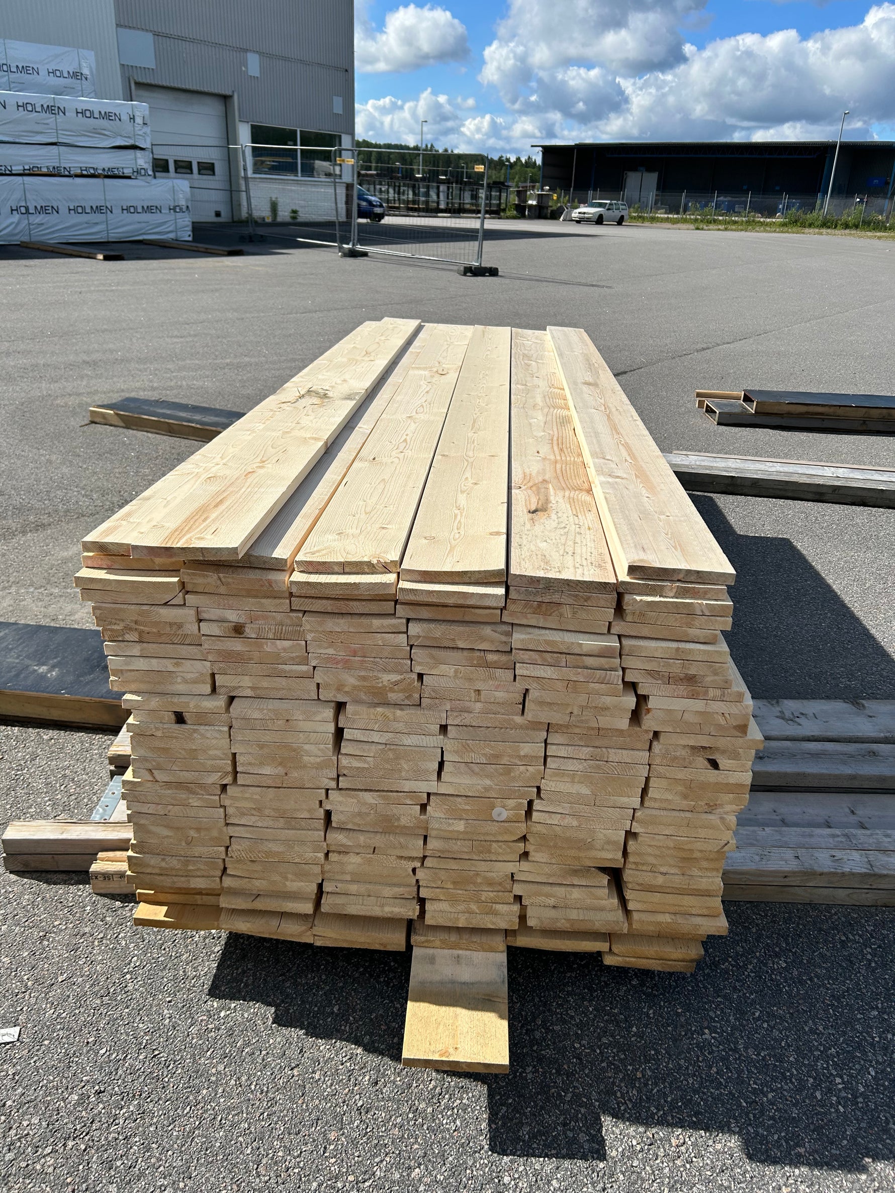 Paket Finsågade Brädor 22x170mm, 200st 3,00–5,40m (Andra sortering)