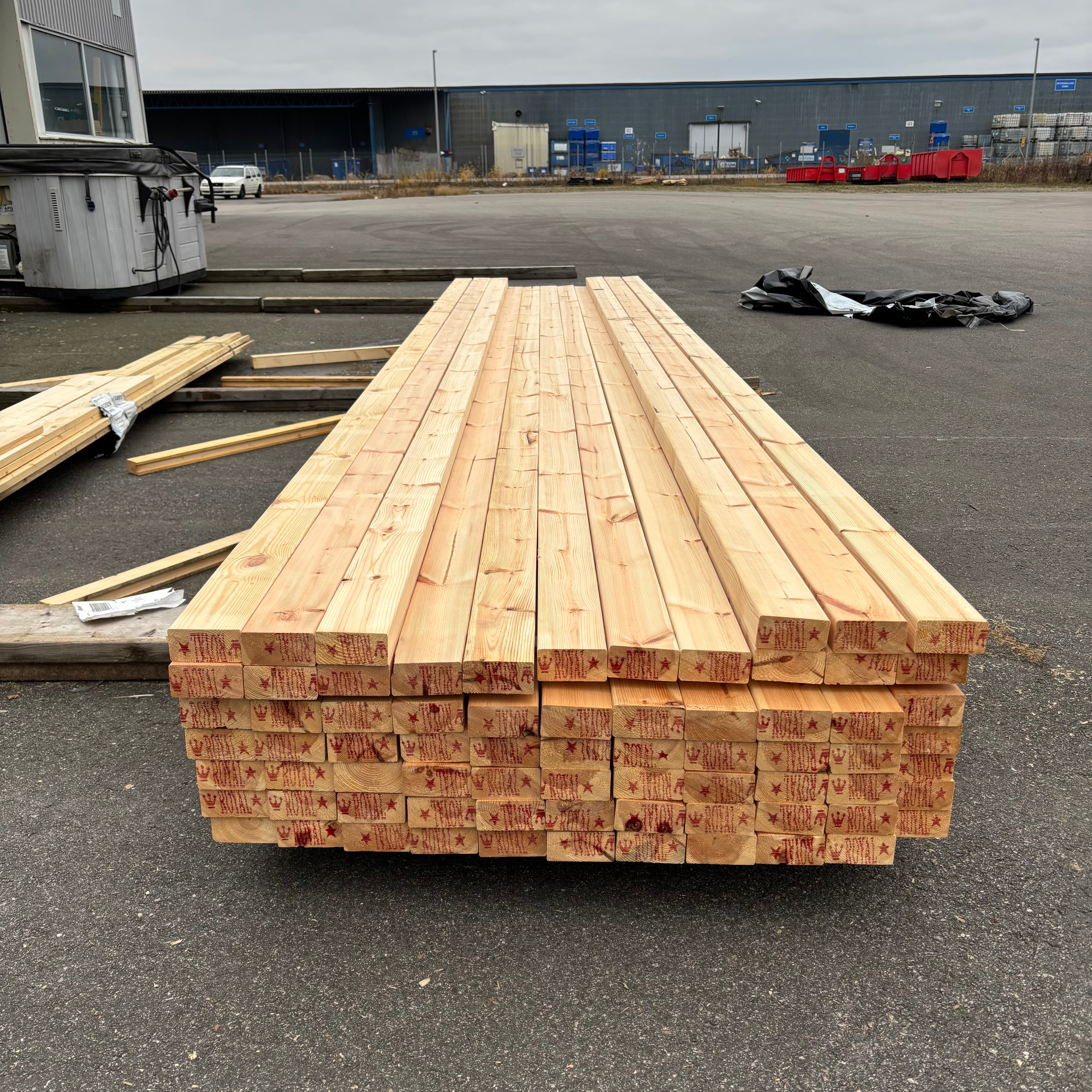 Paket Reglar 45x90mm – 72 st (4,80 m, Hyvlad Furu)