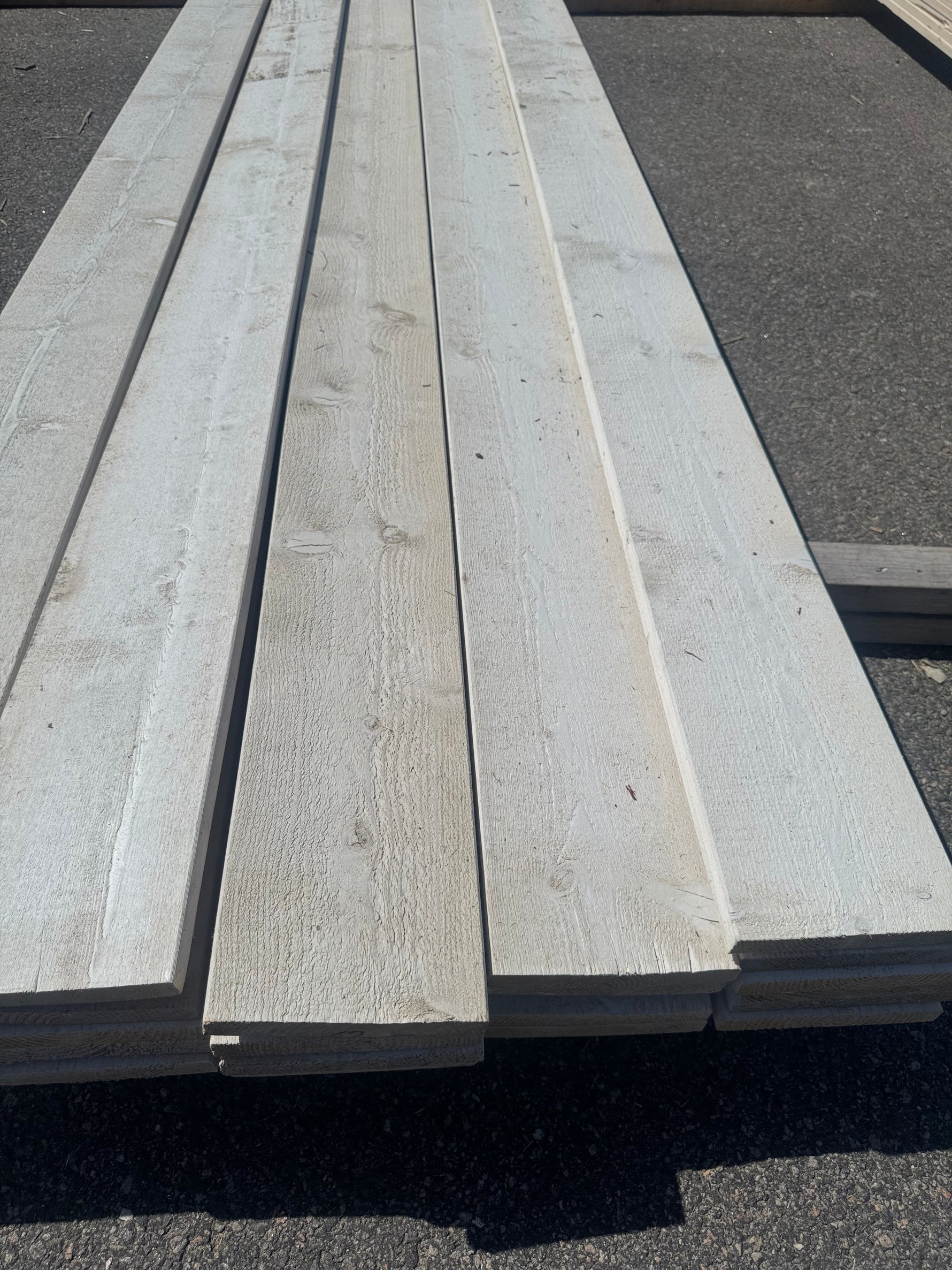 Paket Finsågad Panel 22x170 mm, 26 st 4,20 m Vitmålad