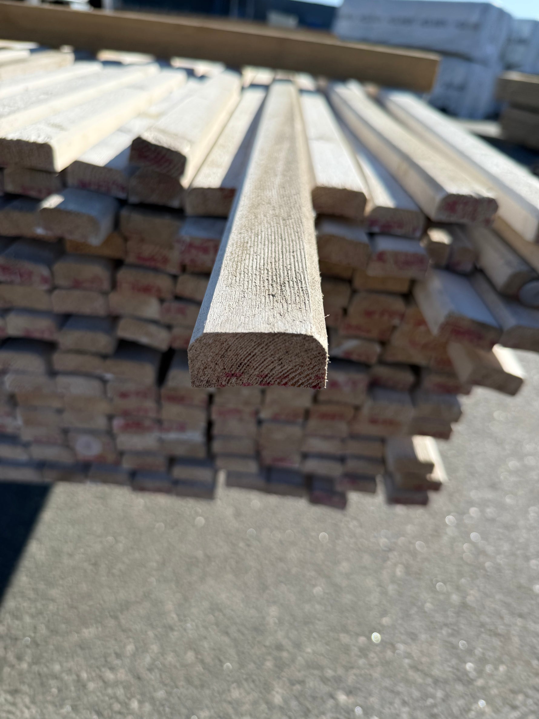 Paket lockläkt 22x45mm, 247st 4.80m- Grundmålad