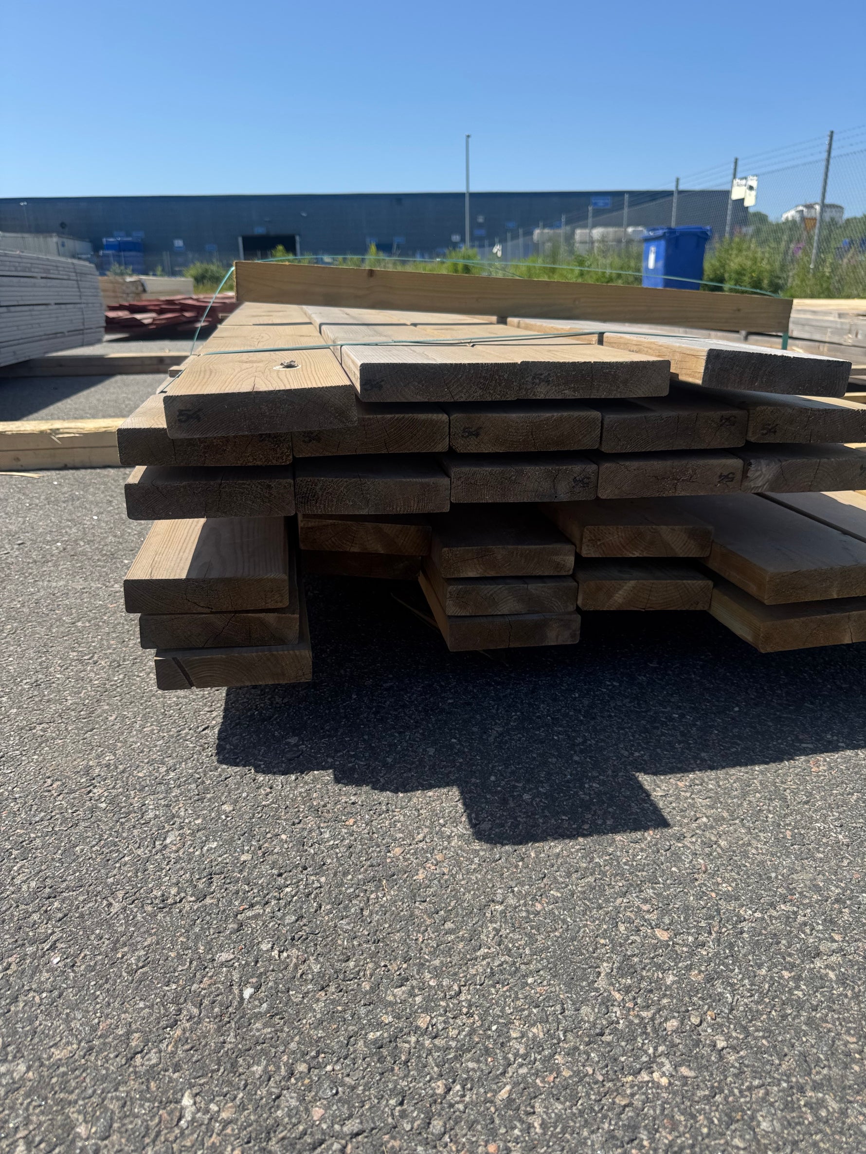 Paket Tryckimpregnerad Trall 34x145 mm, 31 st 5,40 m + 17 st 5,10 m