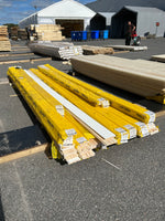 Parti Finsågad Slätspont 15x120mm 3,60m- 9 paket Furu Vit Grundmålad