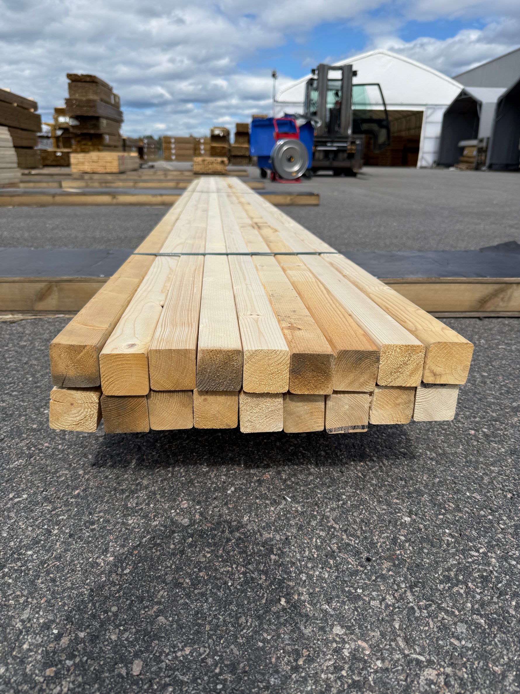 Paket Reglar 45x45 mm – 18 st (5,10 m, Gran)