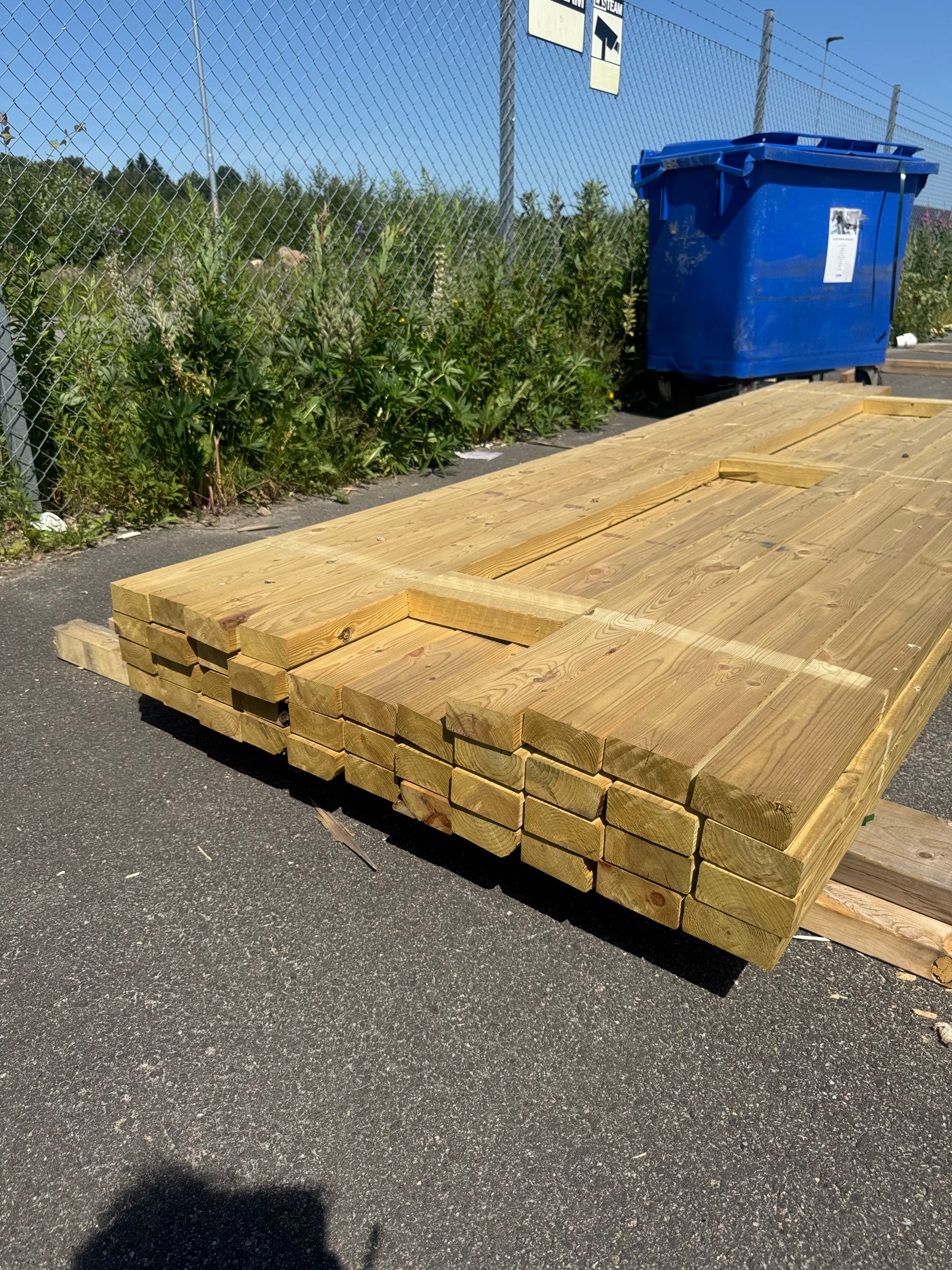 Paket Tryckimpregnerade Reglar 45x95 mm, 41 st 3,00 m