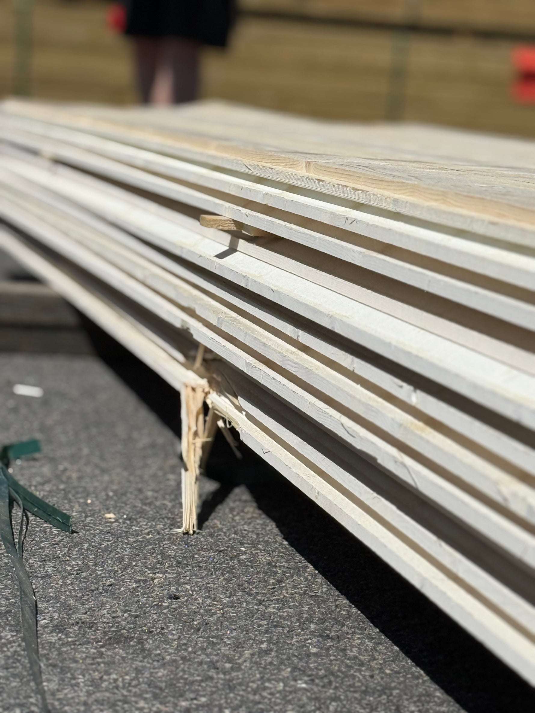Paket Ytterpanel Enkelfas Halvspont 22x120mm, 108st 4.50m- Grundmålad