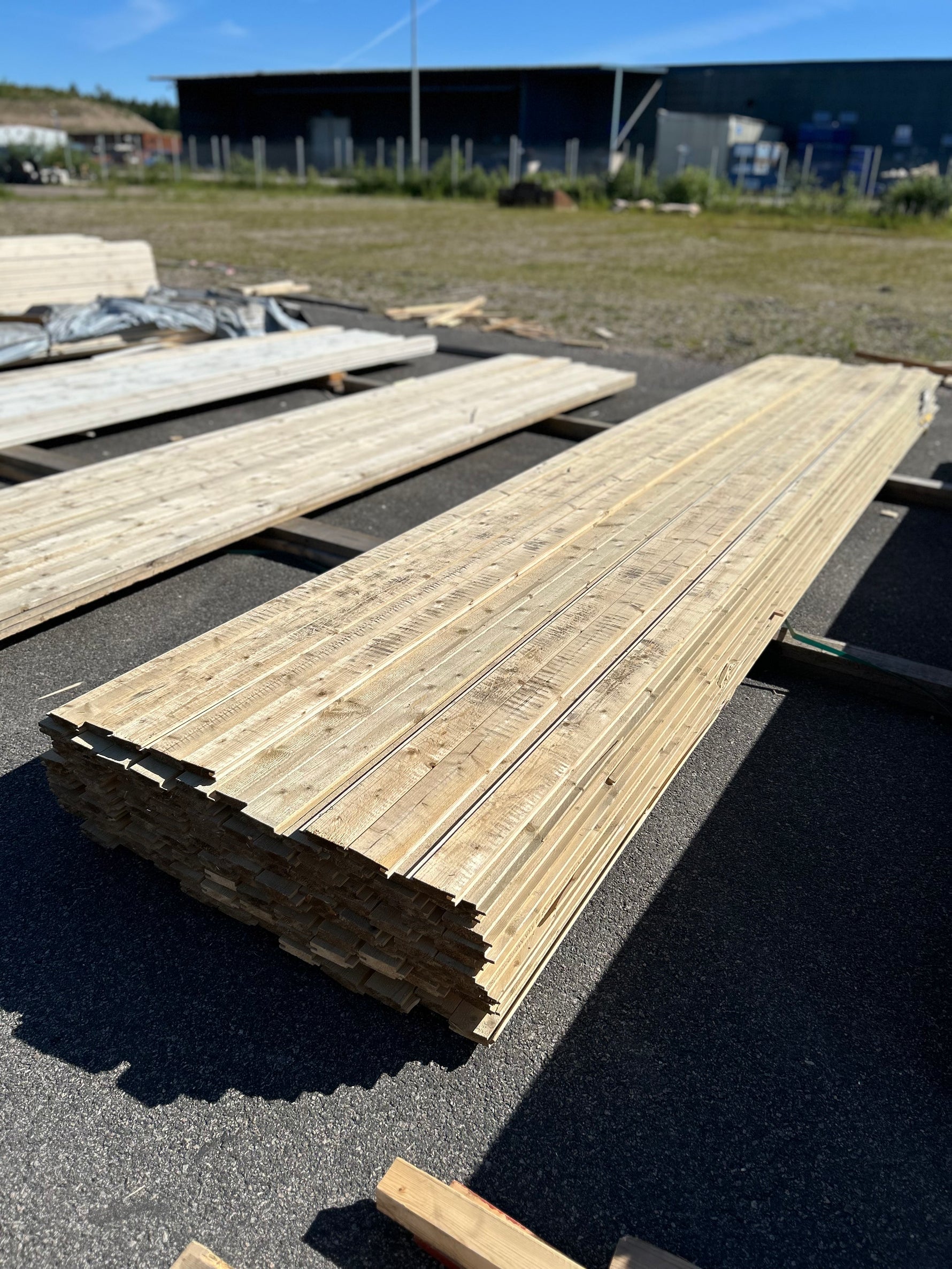 Paket Ytterpanel Spårpanel 22x95mm, 116st 5.40m- Järnvitriol