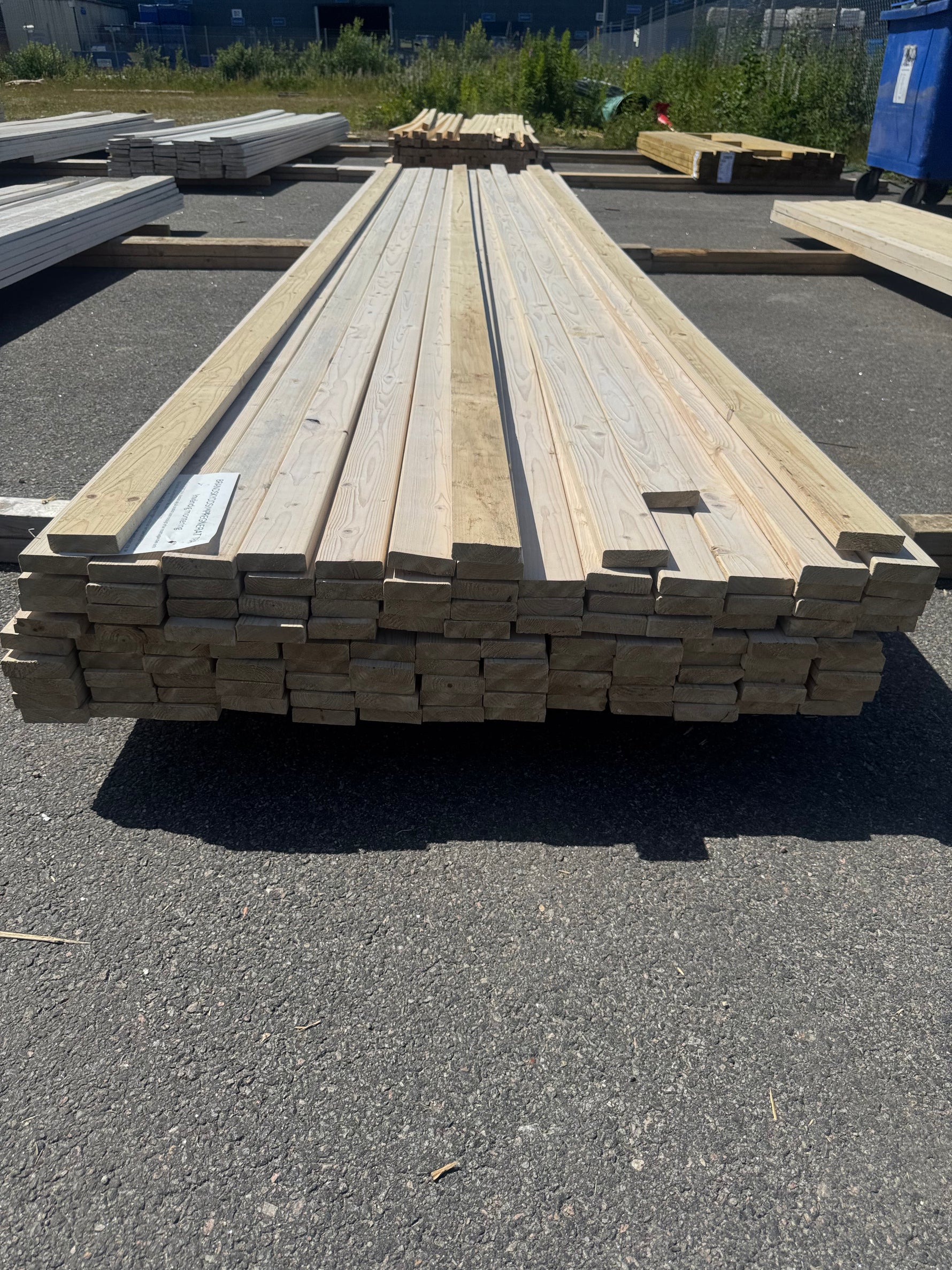 Paket Glespanel 20x70 mm, 110 st 4,50 m Vitlaserad