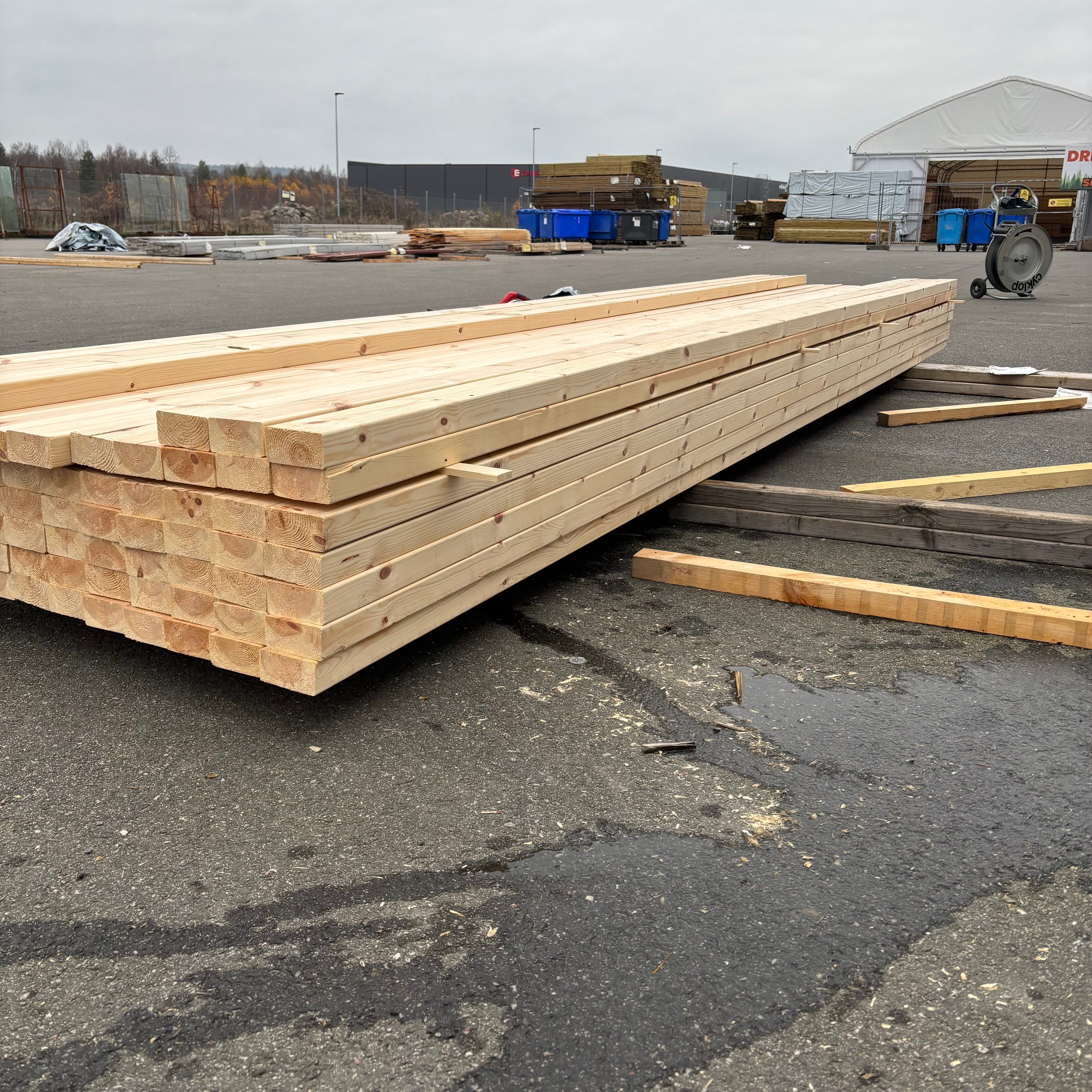 Paket Reglar 45x90mm – 72 st (4,80 m, Hyvlad Furu)