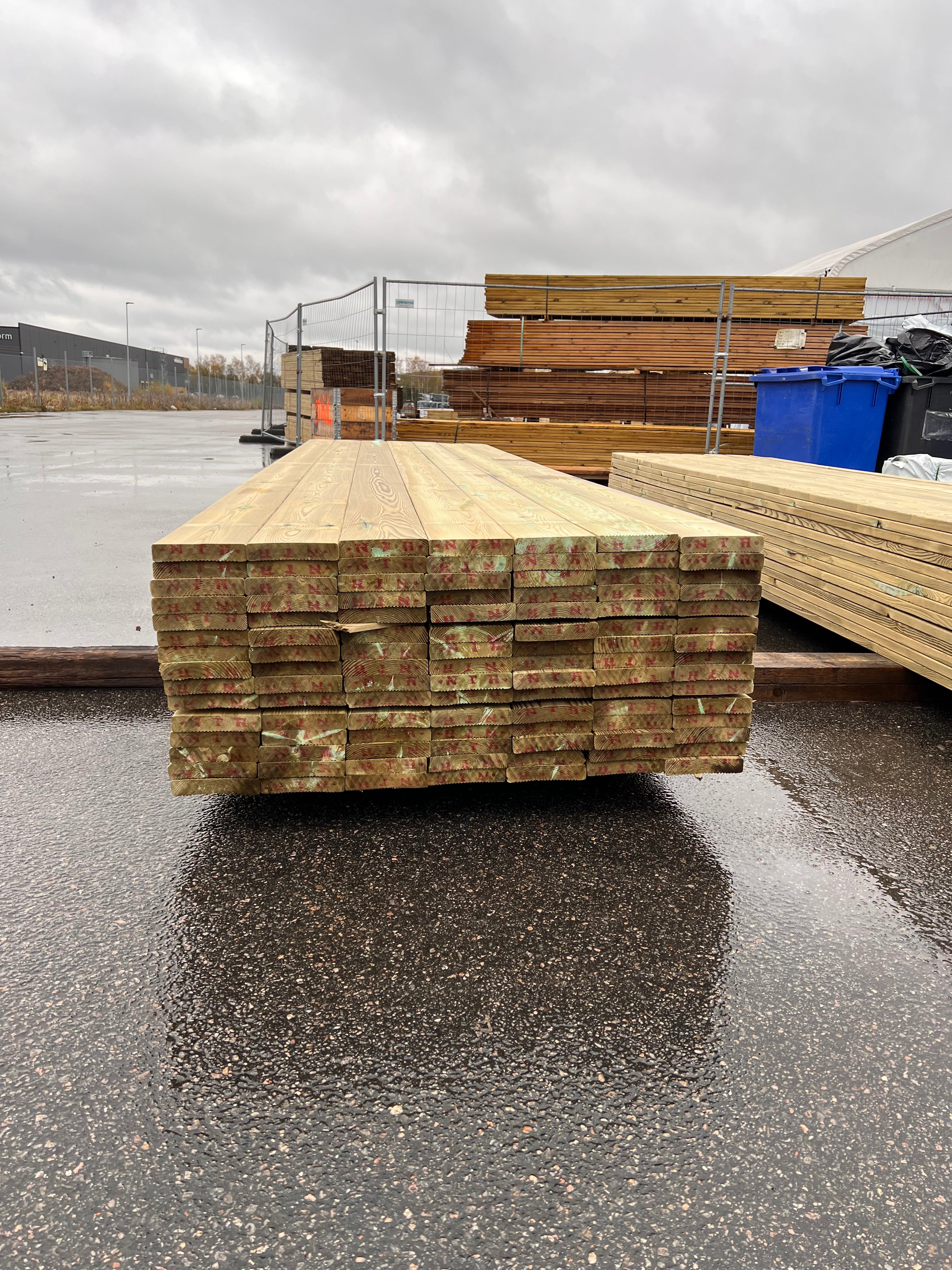 Paket Trall Rillad 28x145mm – 105 st 4.20m Tryckimpregnerad B-sort