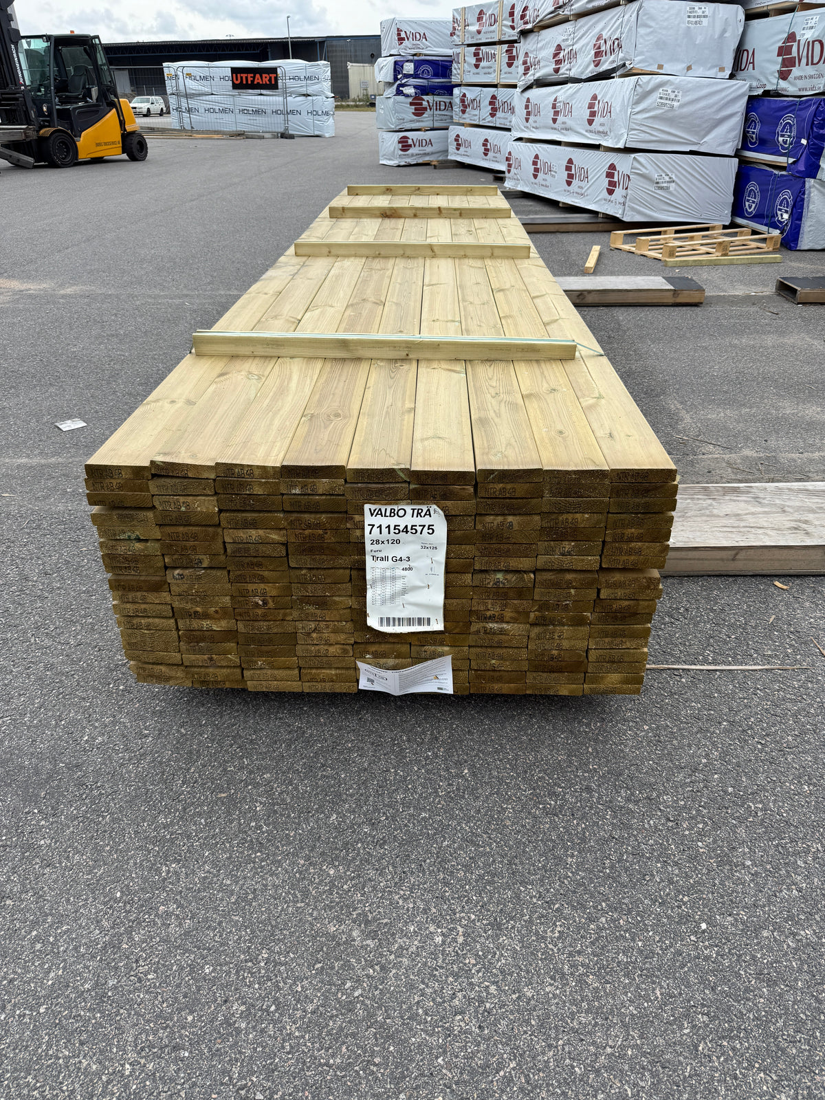 Paket Tryckimpregnerad Trall 28x120 mm – 4,80 m (G4-3)