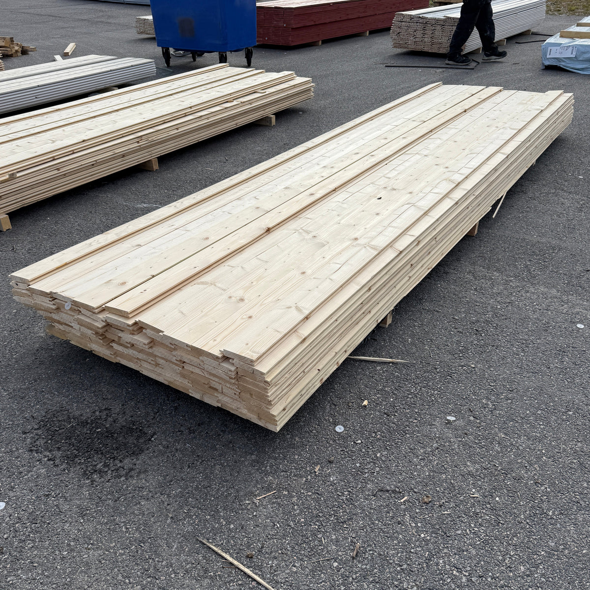Paket Spontpanel 22x120mm, 84st 3,90m Obehandlad