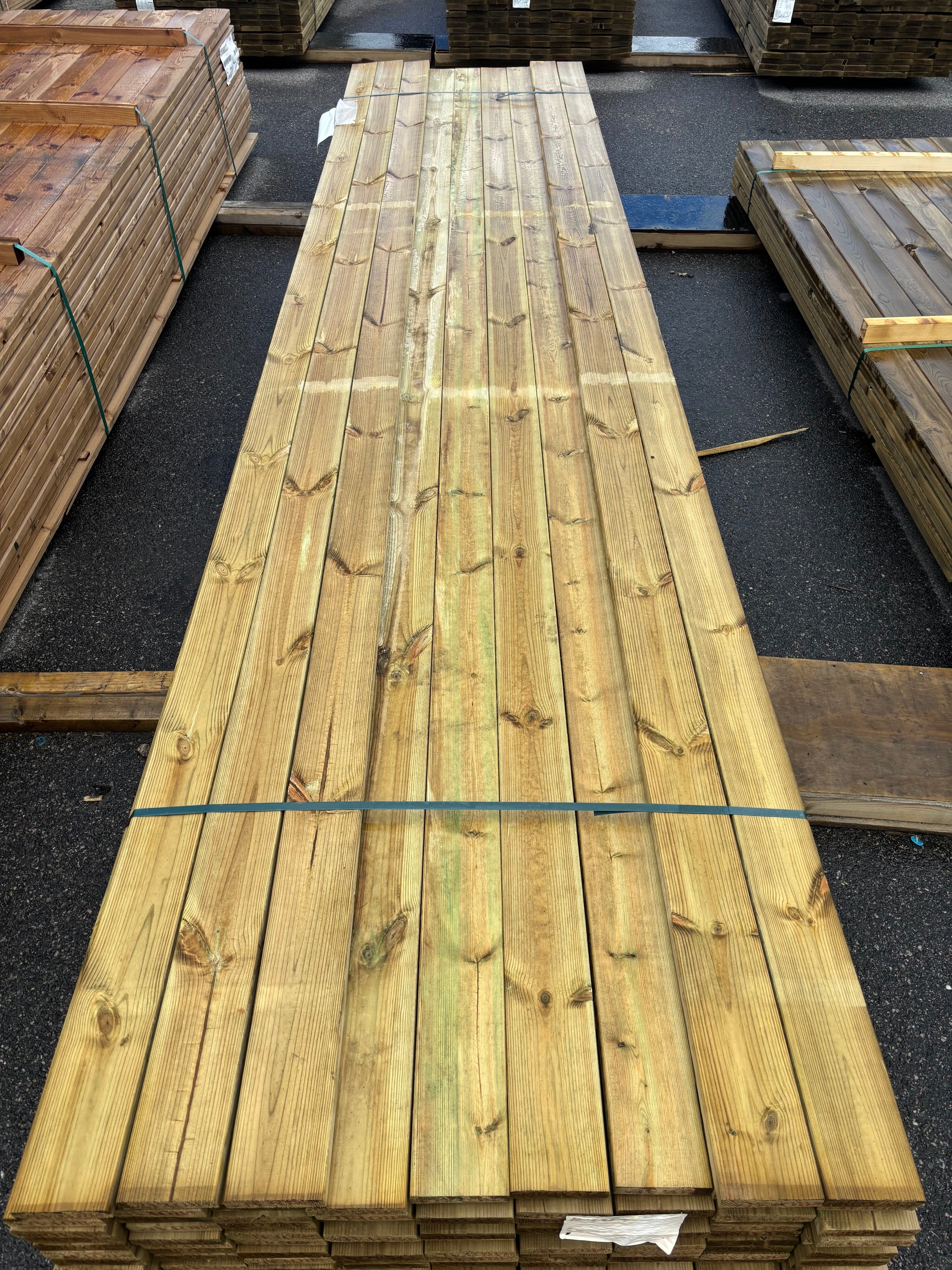Paket Tryckimpregnerad Trall 28x120mm Furu, 104st 4,8m