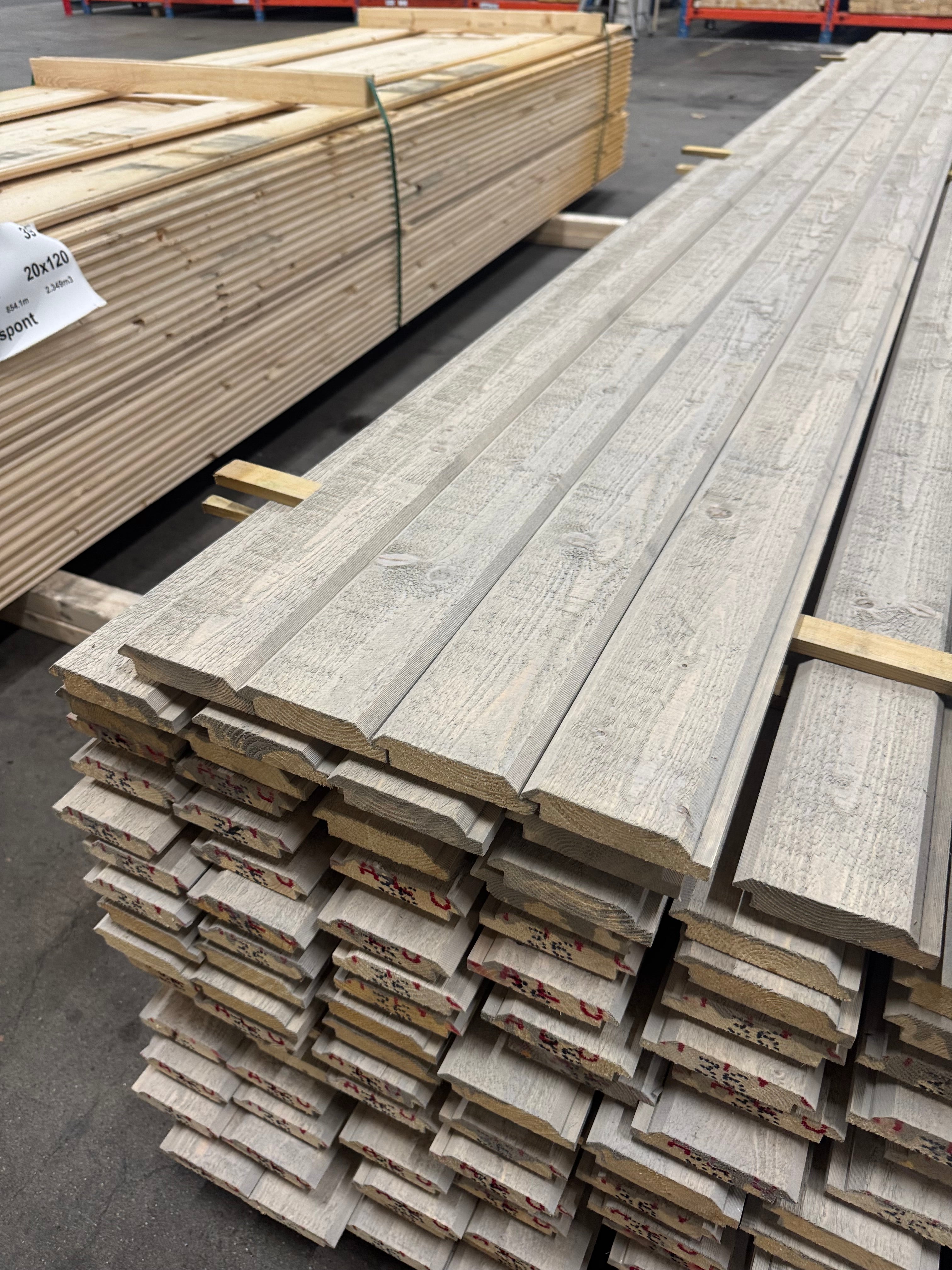 Paket Ytterpanel Dubbelfas 22x95mm – 60 st (4,50 m)