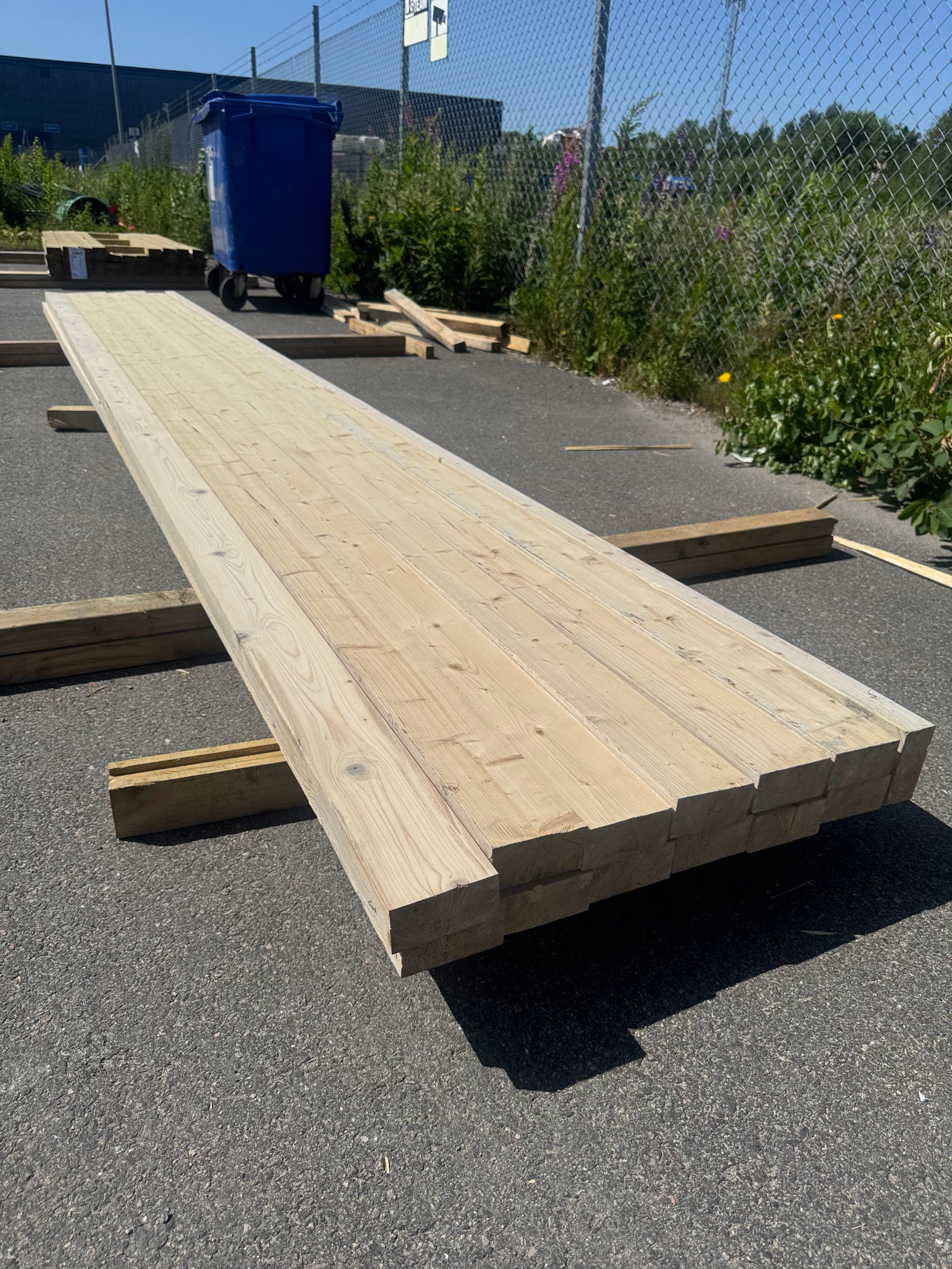 Paket Hyvlat Virke 45x95 mm, 13 st 4,80 m Vitlaserat