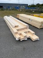 Parti Golv Borstat 25x160mm Furu 60,58m² Ekonomi – Brun Hårdvaxolja