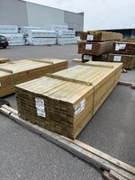 Paket Tryckimpregnerade Reglar 45x95mm 3.0m 121st NTR AB C24 vridet