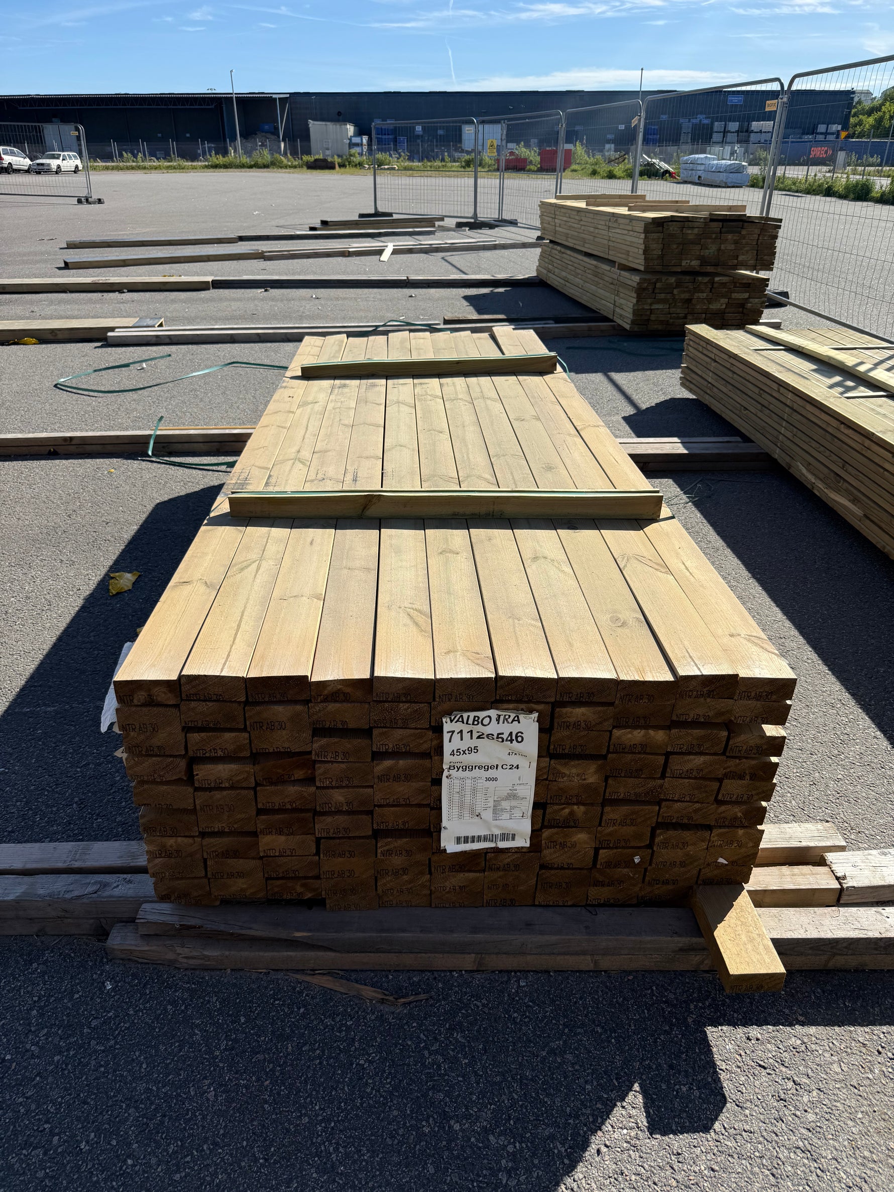 Paket Tryckimpregnerade Reglar 45x95mm, 110st 3.0m (C24)