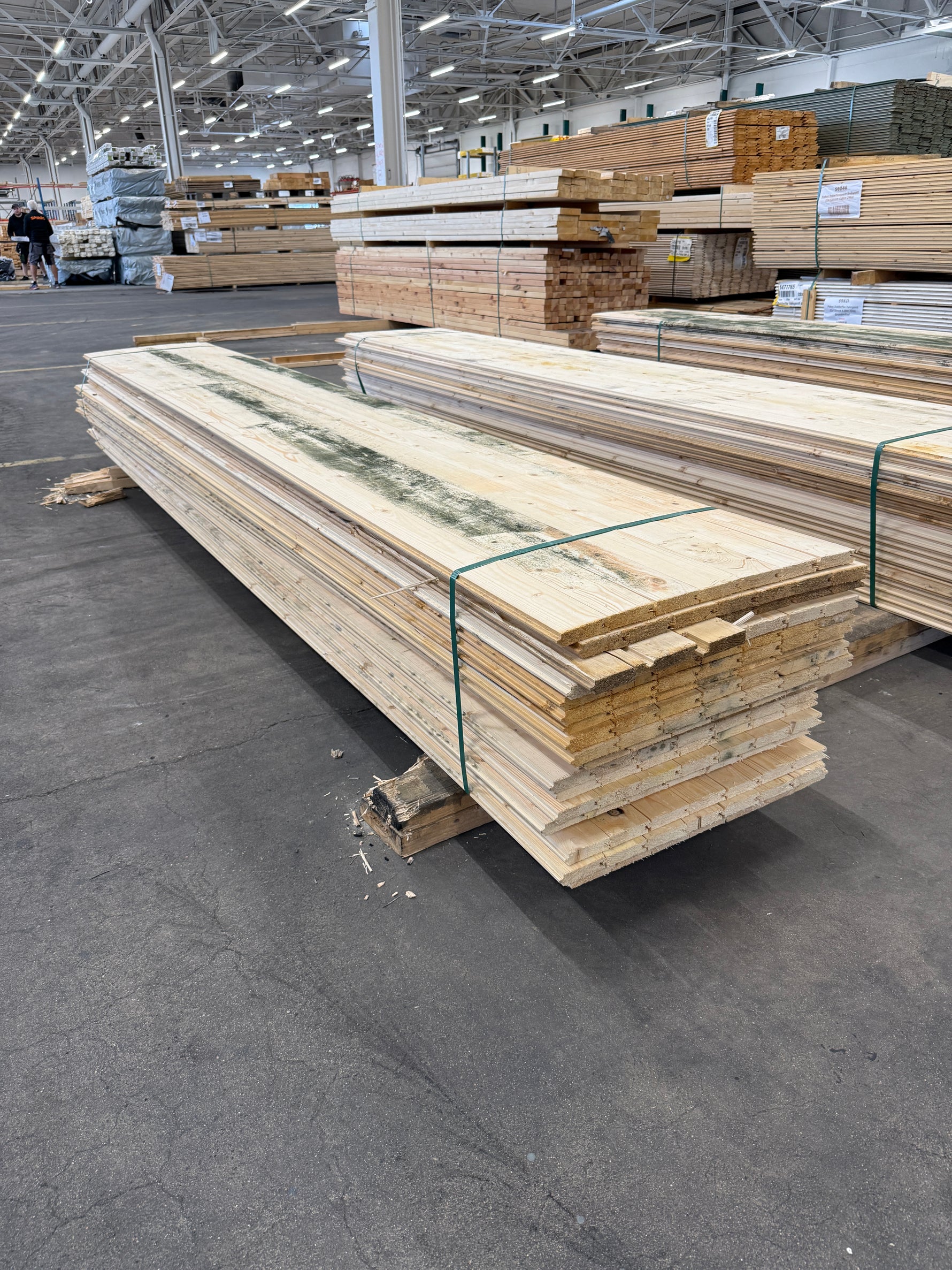Parti Råspontluckor 20x540x3600mm 20st (Mögelskadat)