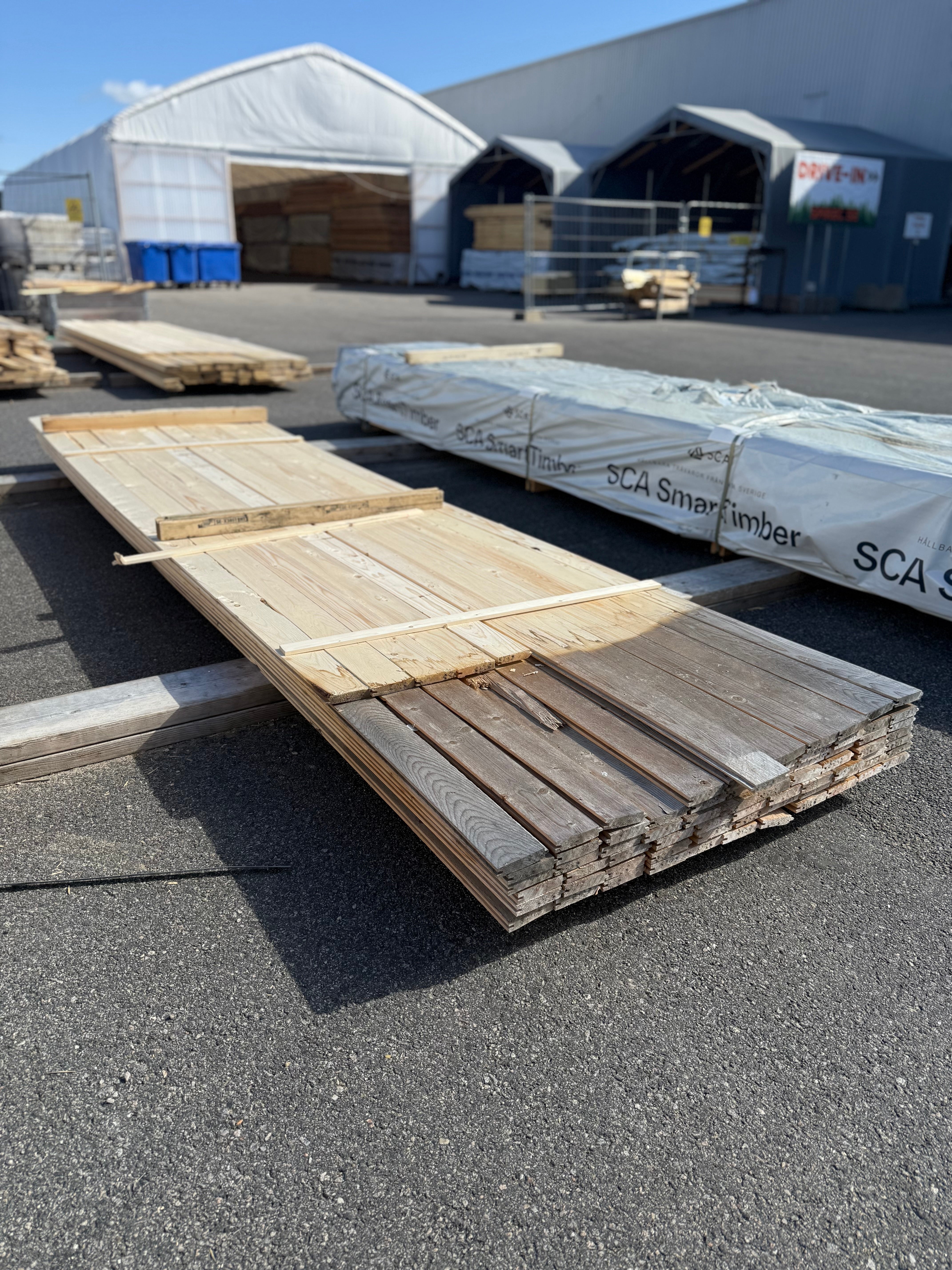 Paket Råspont 20x100mm 77st 3.60–4.20m – Andra sortering