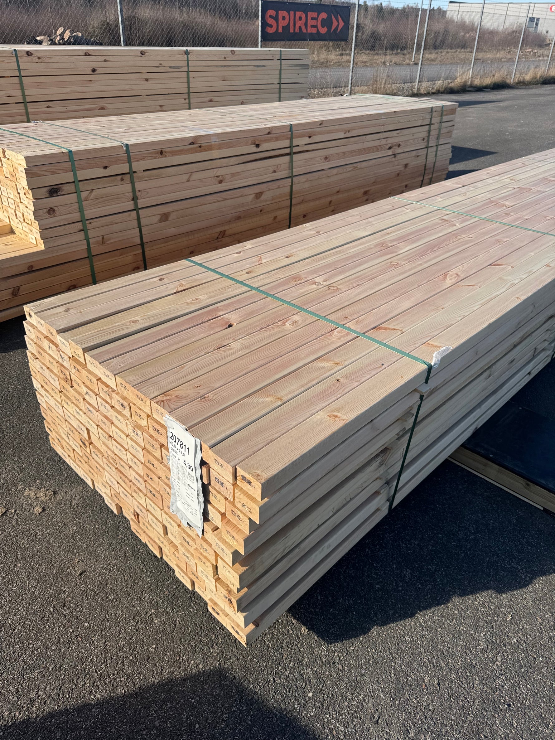 Paket Reglar 48x73 mm – 140 st (4,80 m, furu)