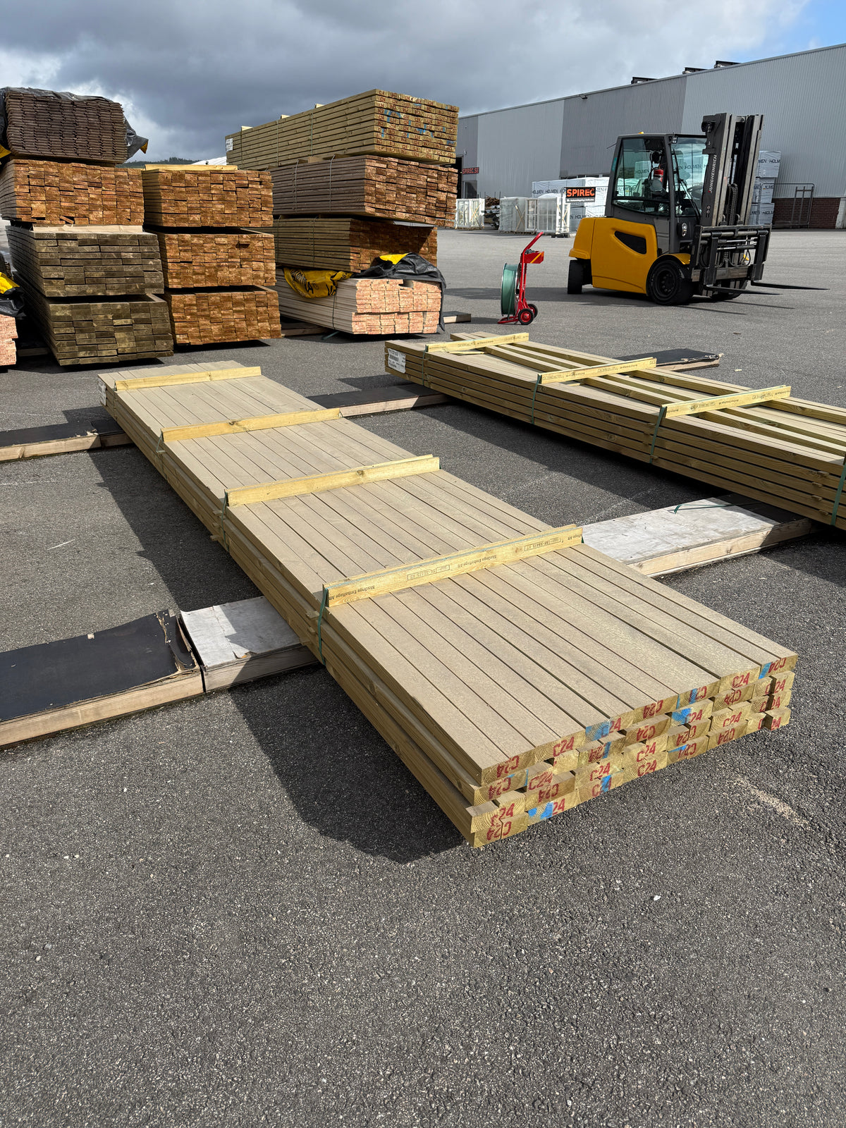 Paket Tryckimpregnerade Reglar 45x70mm, 56st 5,40m