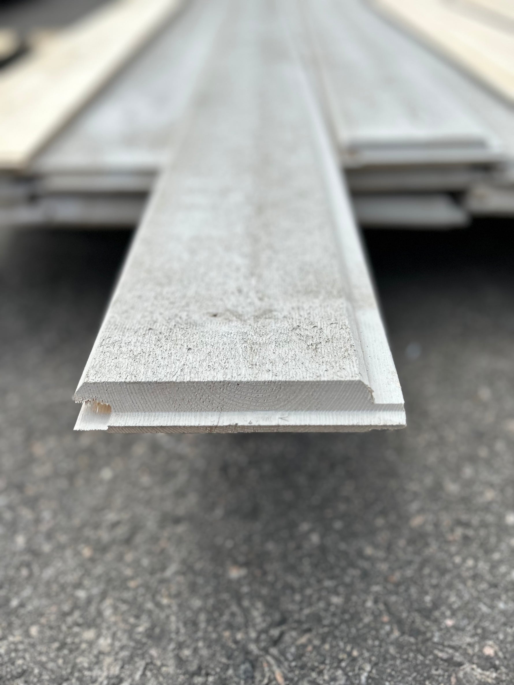 Paket Dubbelfas Halvspont Ändspont 22x145mm 4,80m 19st Grundmålad