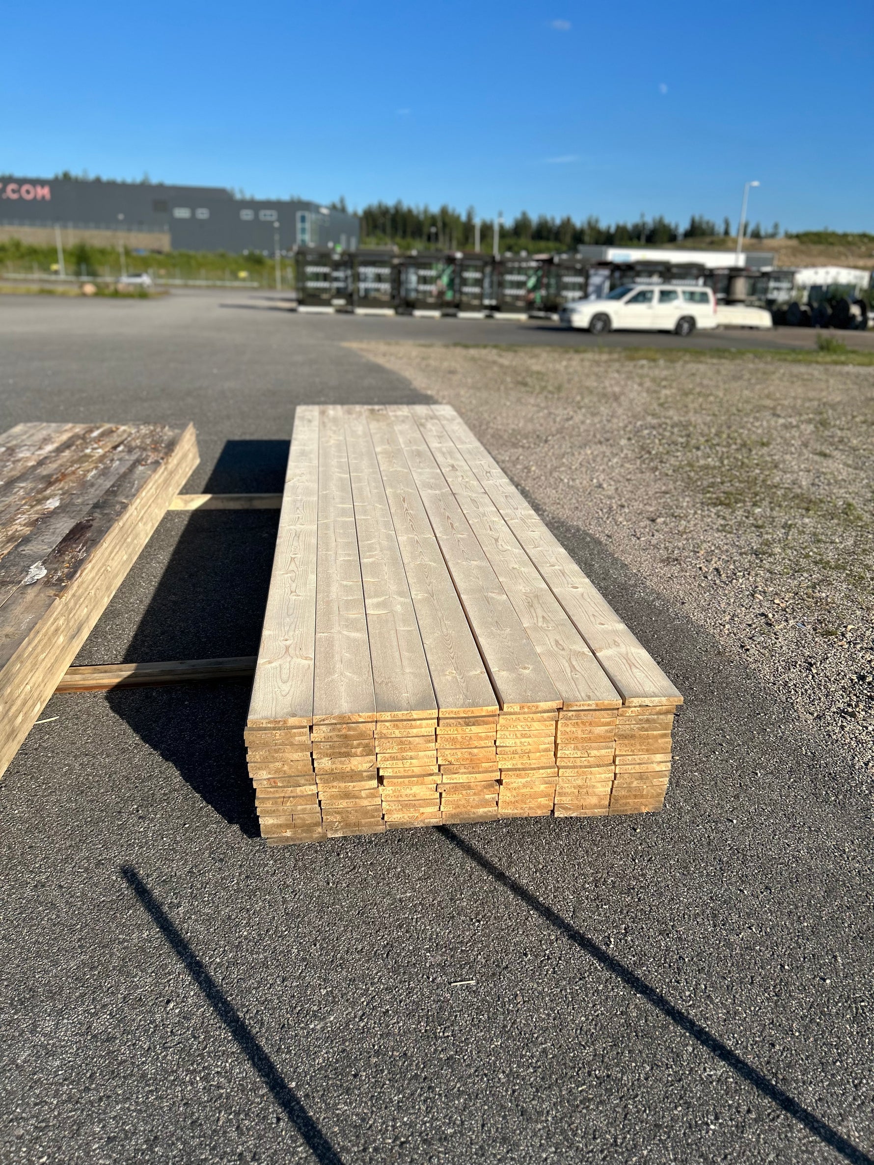Paket Finsågade Brädor 22x145mm, 105st 4.20m Väderbitet