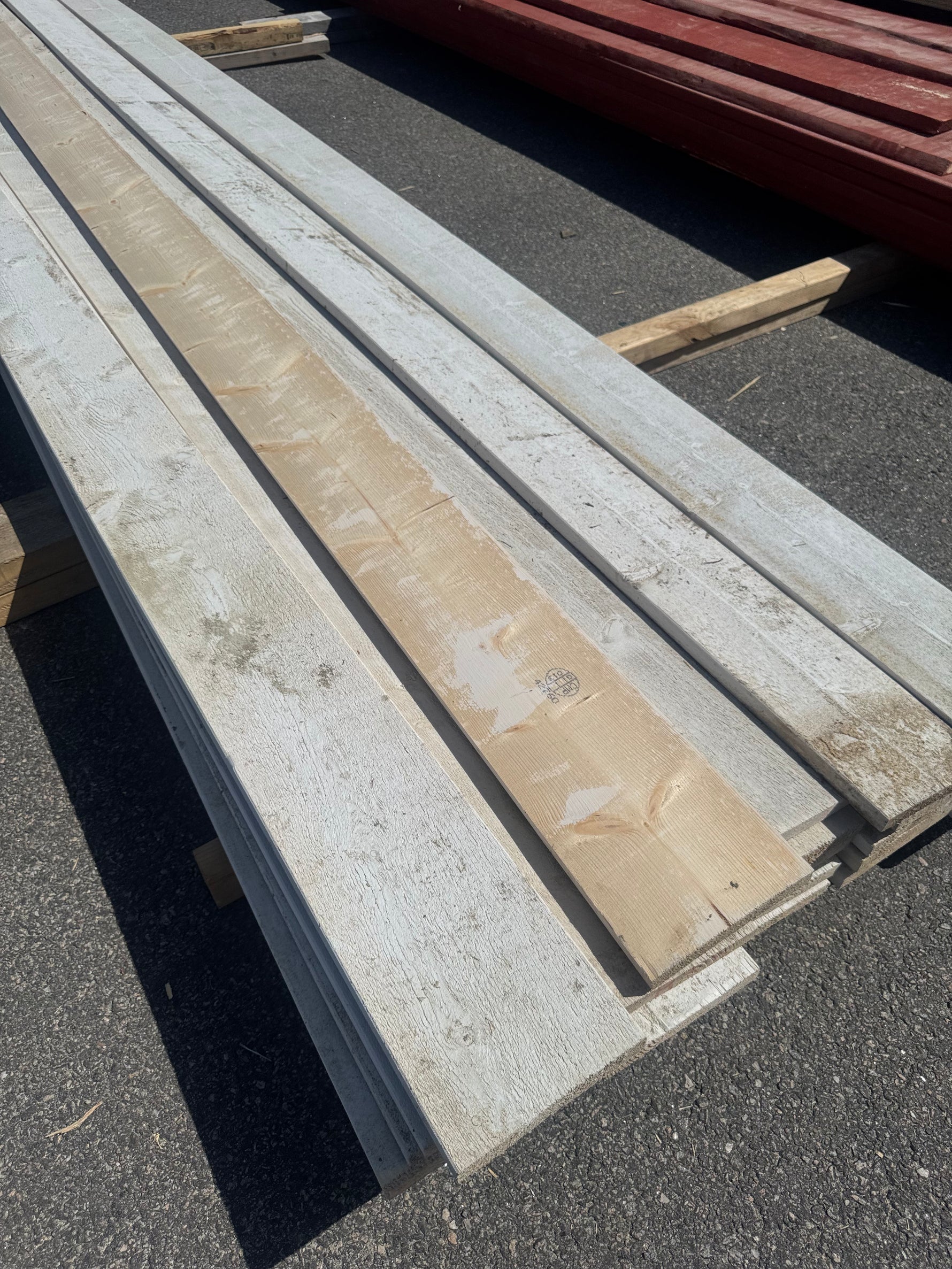 Paket Finsågad Panel 22x170 mm, 26 st 4,20 m Vitmålad