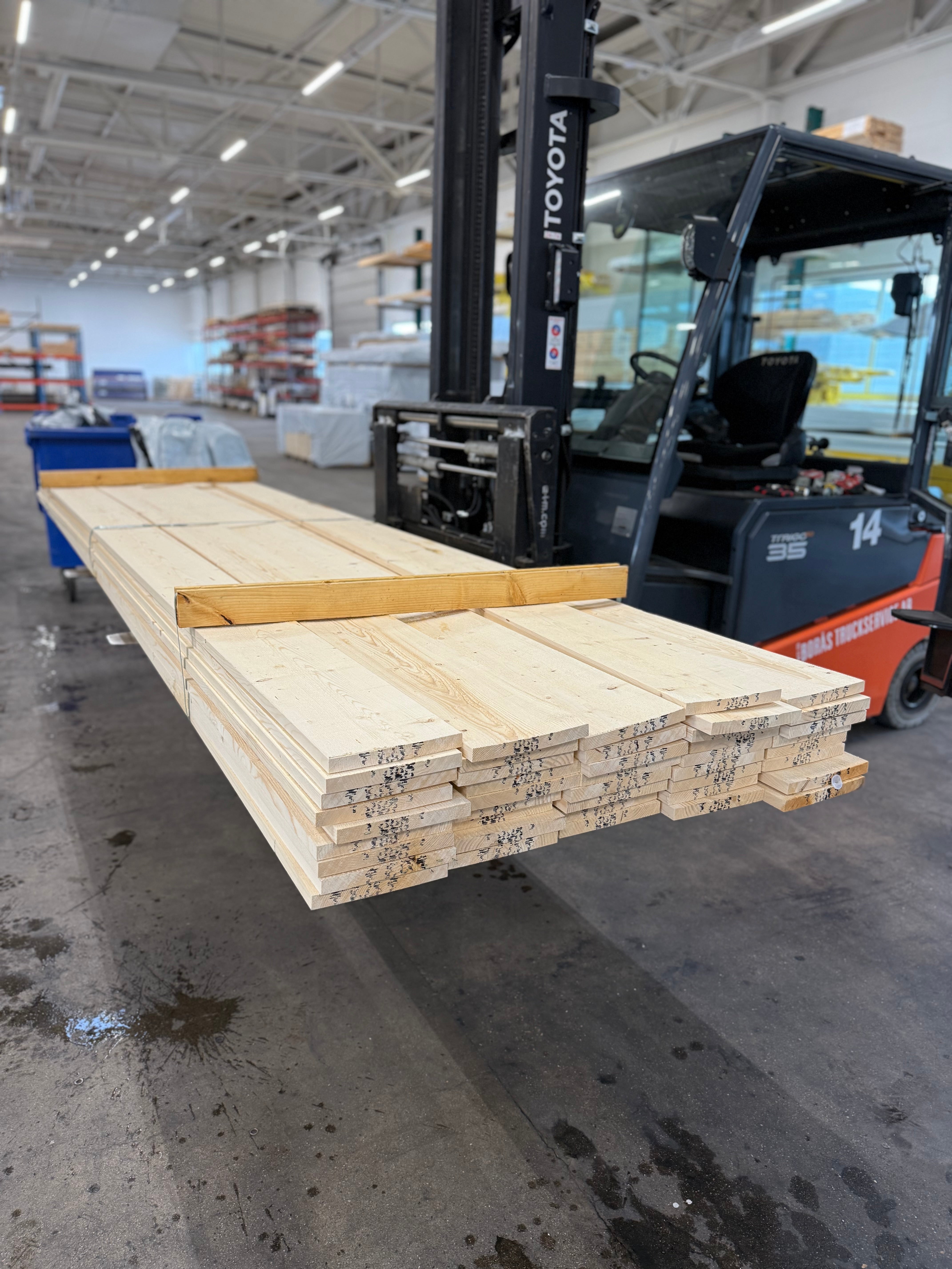 Paket Finsågad Panel 22x195mm 43st 4.20m Revor