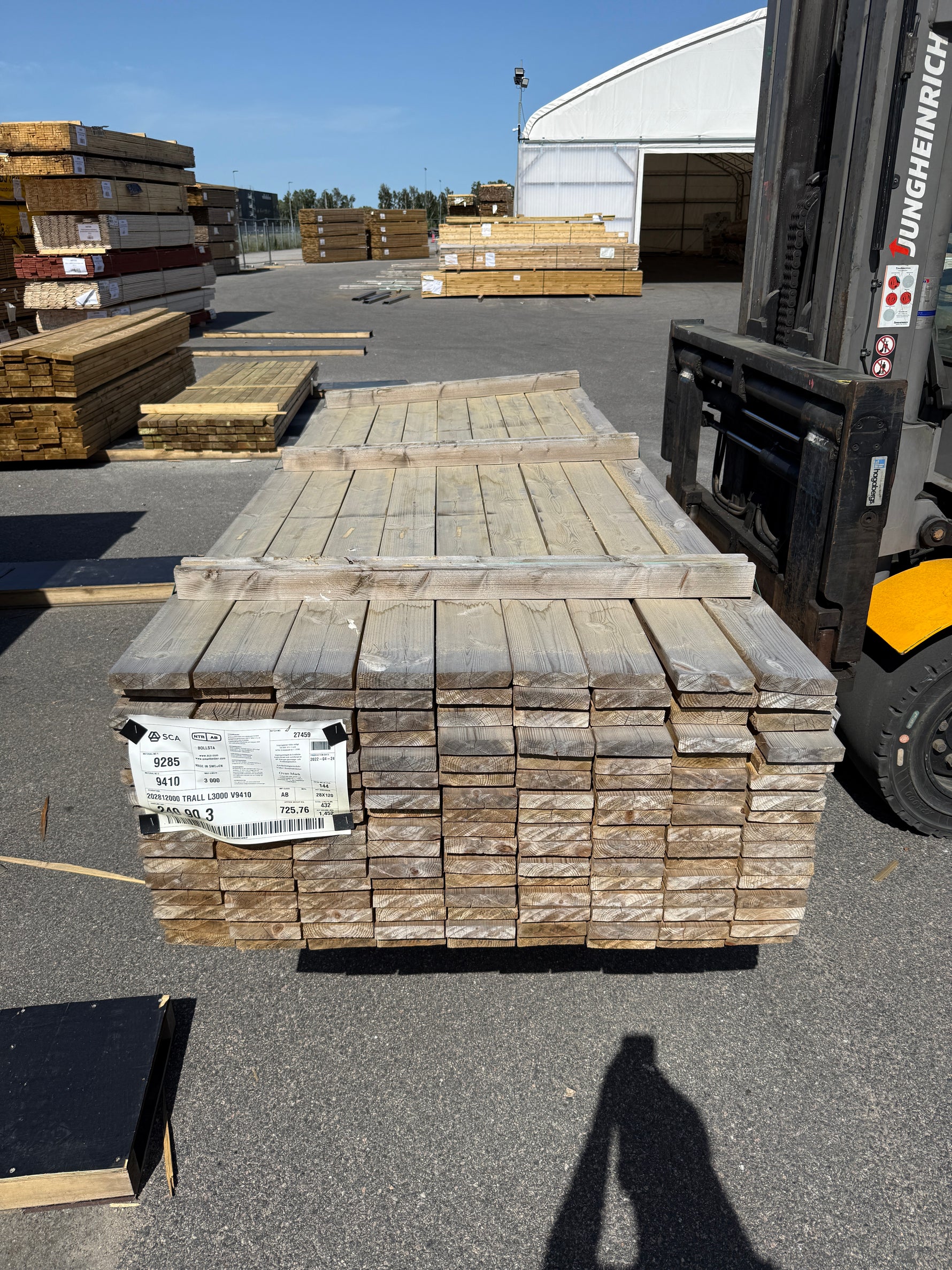 Paket Trall 28x120mm 3,00m 144st Impregnerad