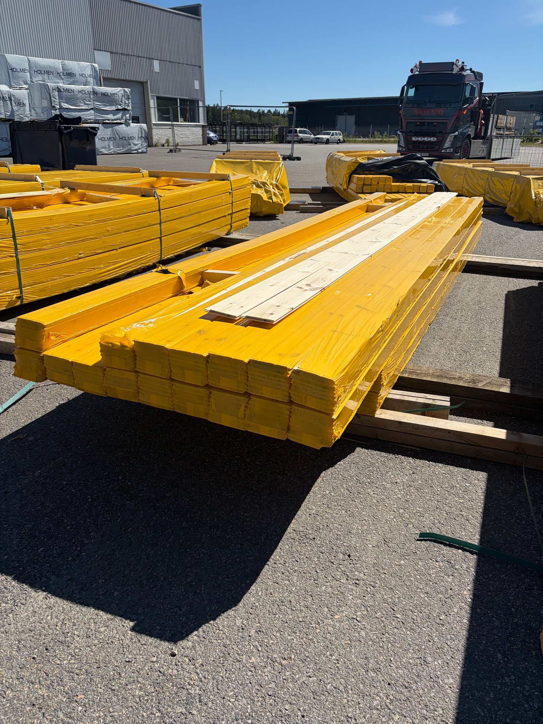 Parti Spårpanel 12x120mm Furu, 133kvm 4.13–4.78m (Sekunda)