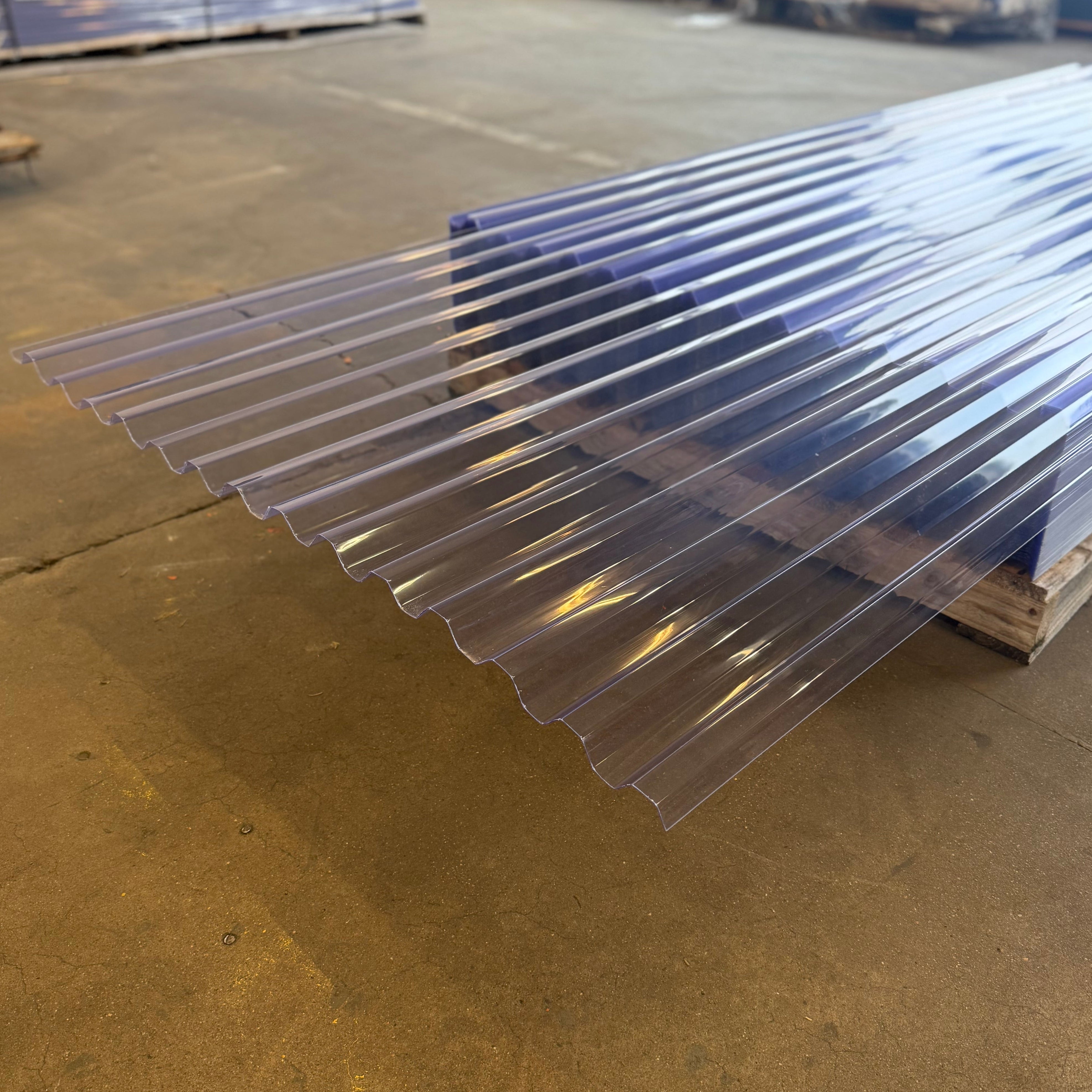 Takplast Korrugerad PVC Klar 0,9mm